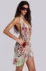 Mini Cindy Plunge Dress in Leopard sold by Jaded London