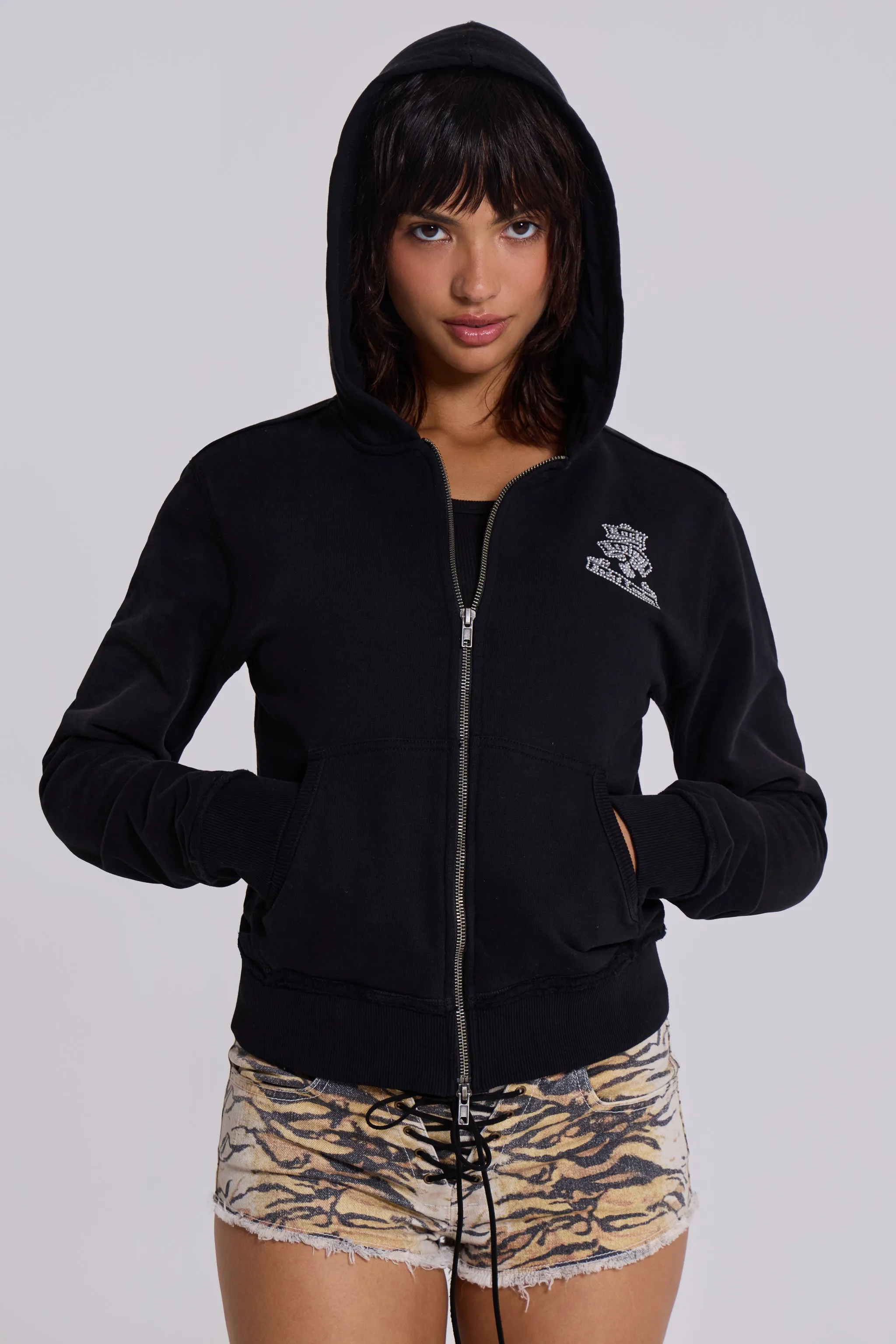 Rock Revival Diamante Mini Monster Hoodie sold by Jaded London product image thumbnail 2
