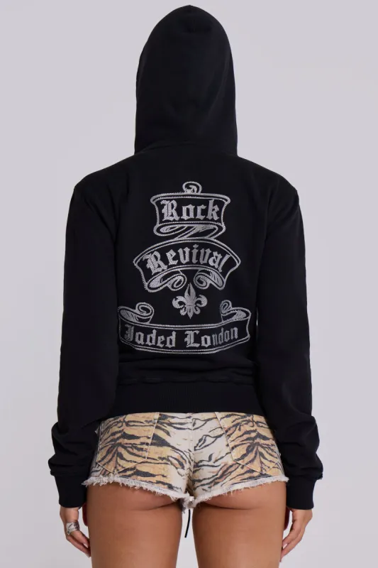 Rock Revival Diamante Mini Monster Hoodie sold by Jaded London