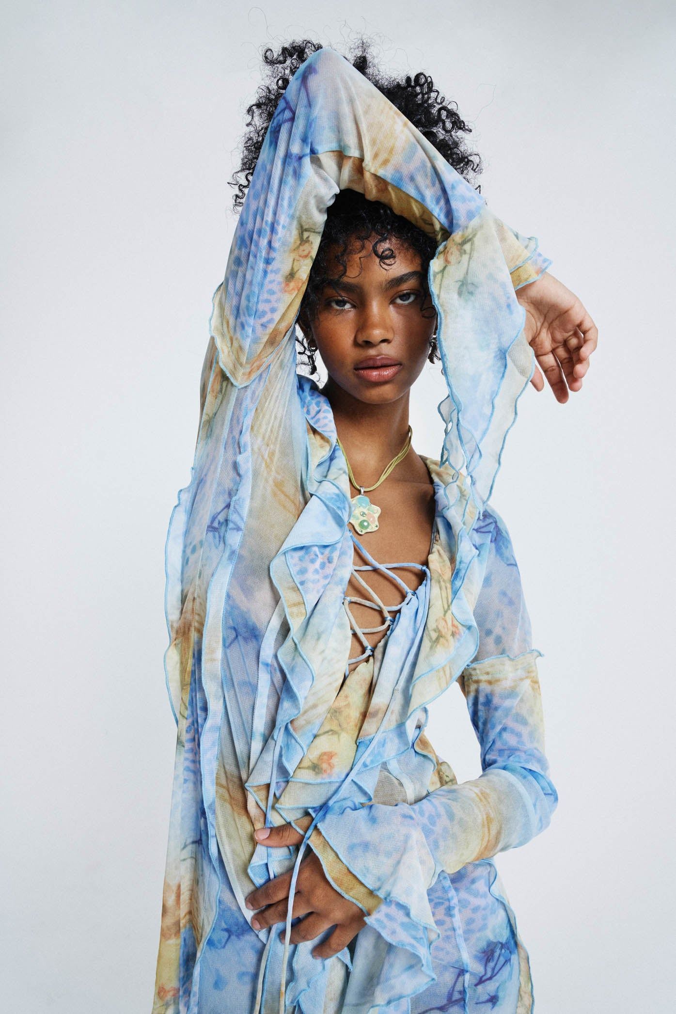 Tango Print Lace Up Mini Dress sold by Jaded London