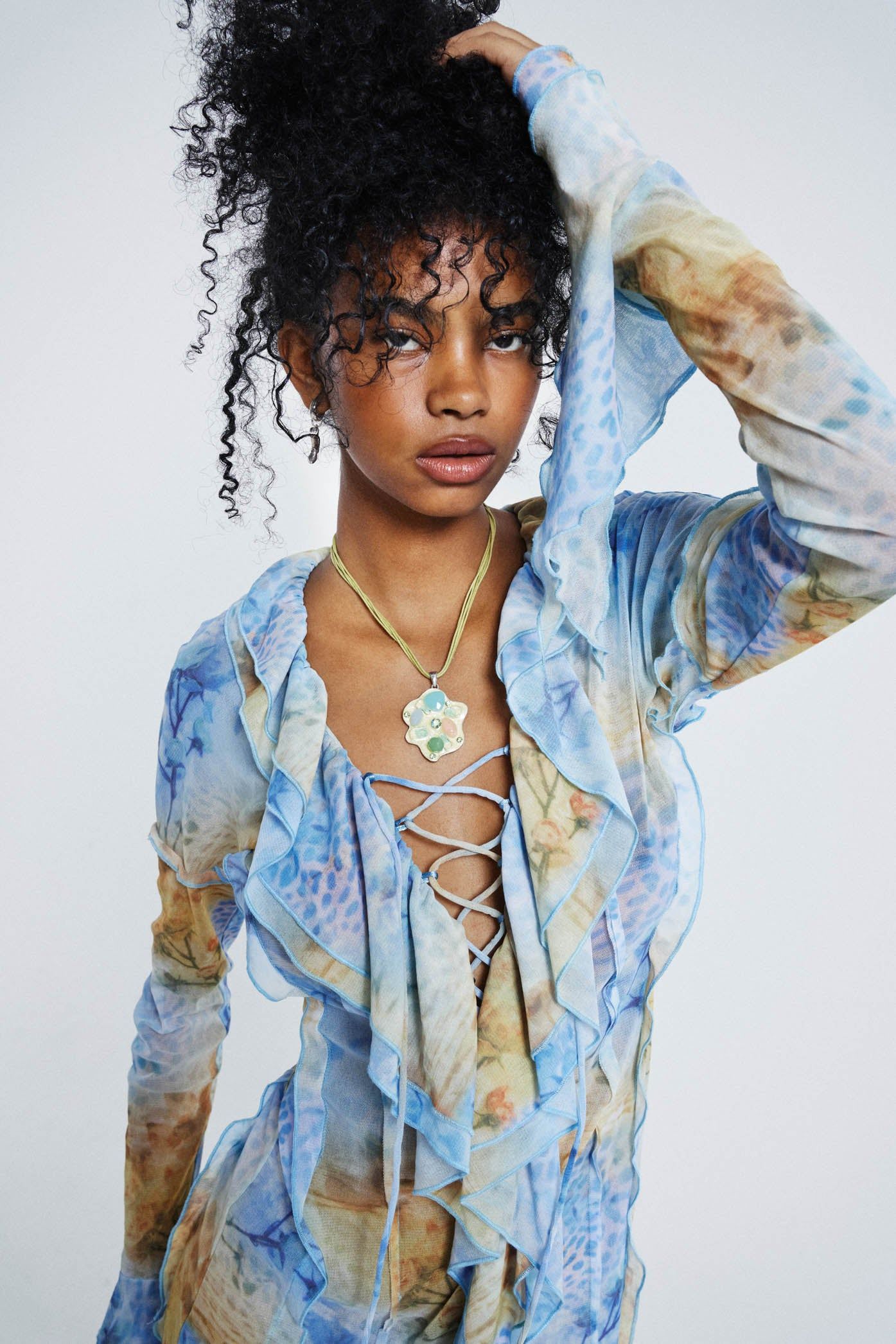 Tango Print Lace Up Mini Dress sold by Jaded London product image thumbnail 3