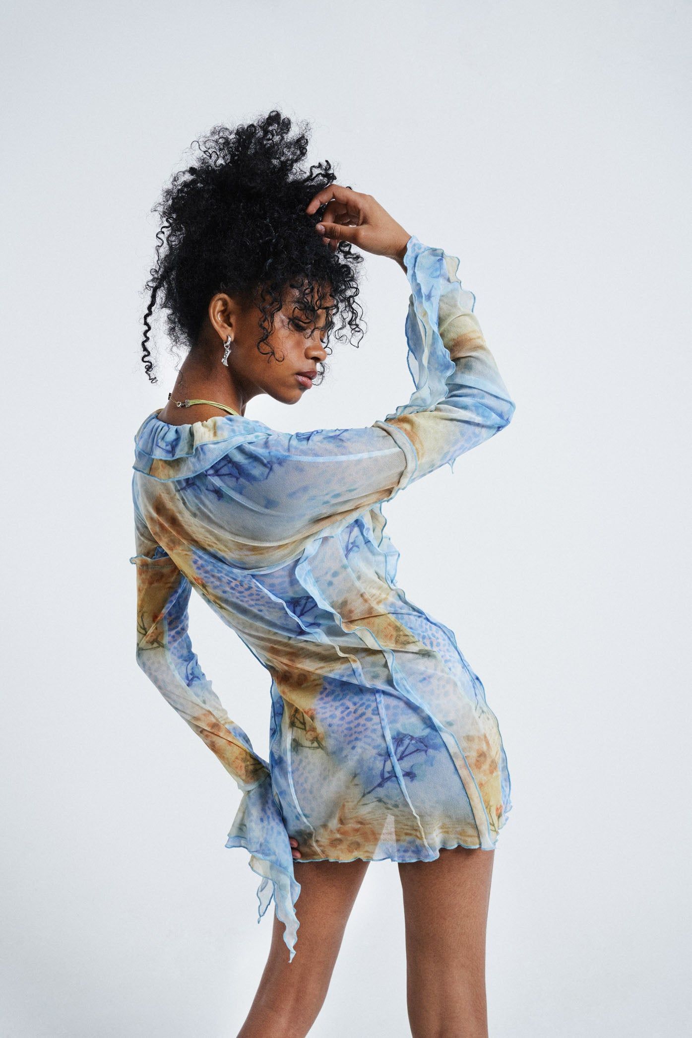 Tango Print Lace Up Mini Dress sold by Jaded London product image thumbnail 6