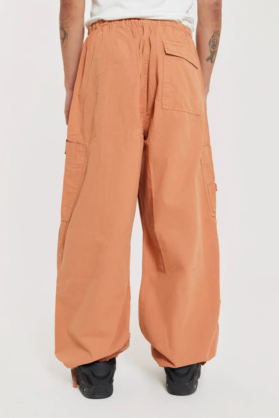 Rust Orange Parachute Cargo Pants sold by Jaded London product image thumbnail 4