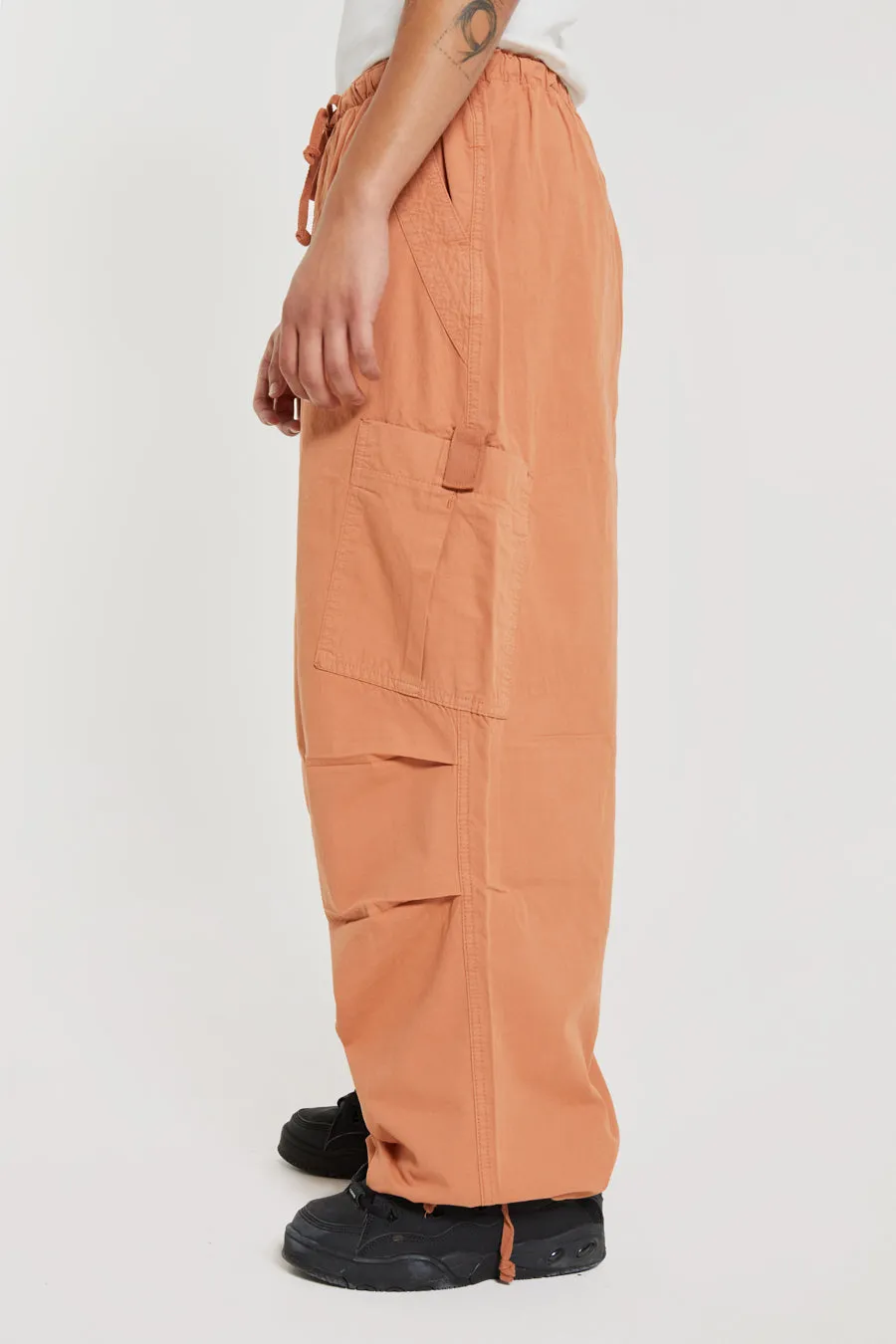 Rust Orange Parachute Cargo Pants sold by Jaded London product image thumbnail 5
