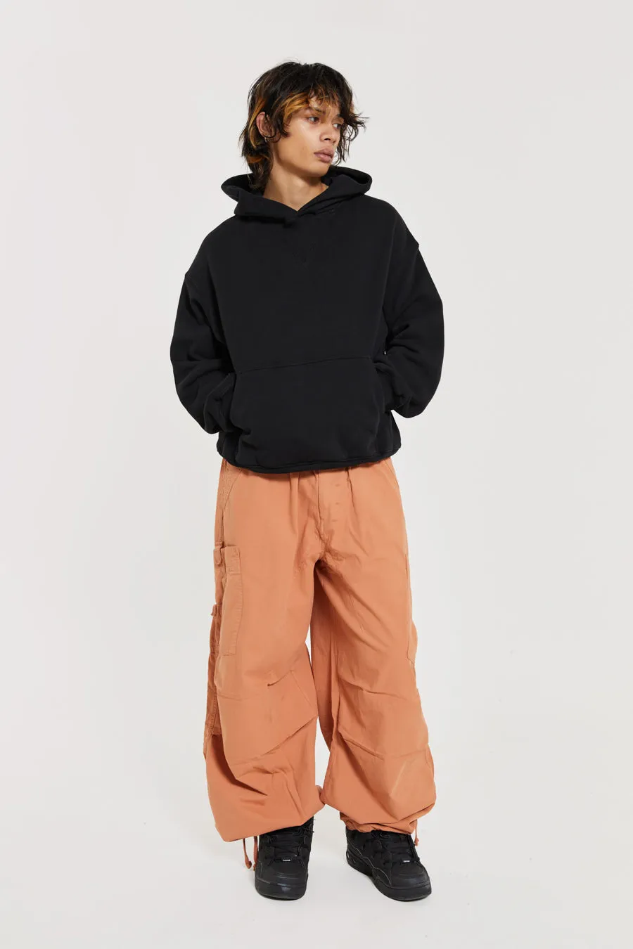 Rust Orange Parachute Cargo Pants sold by Jaded London product image thumbnail 2