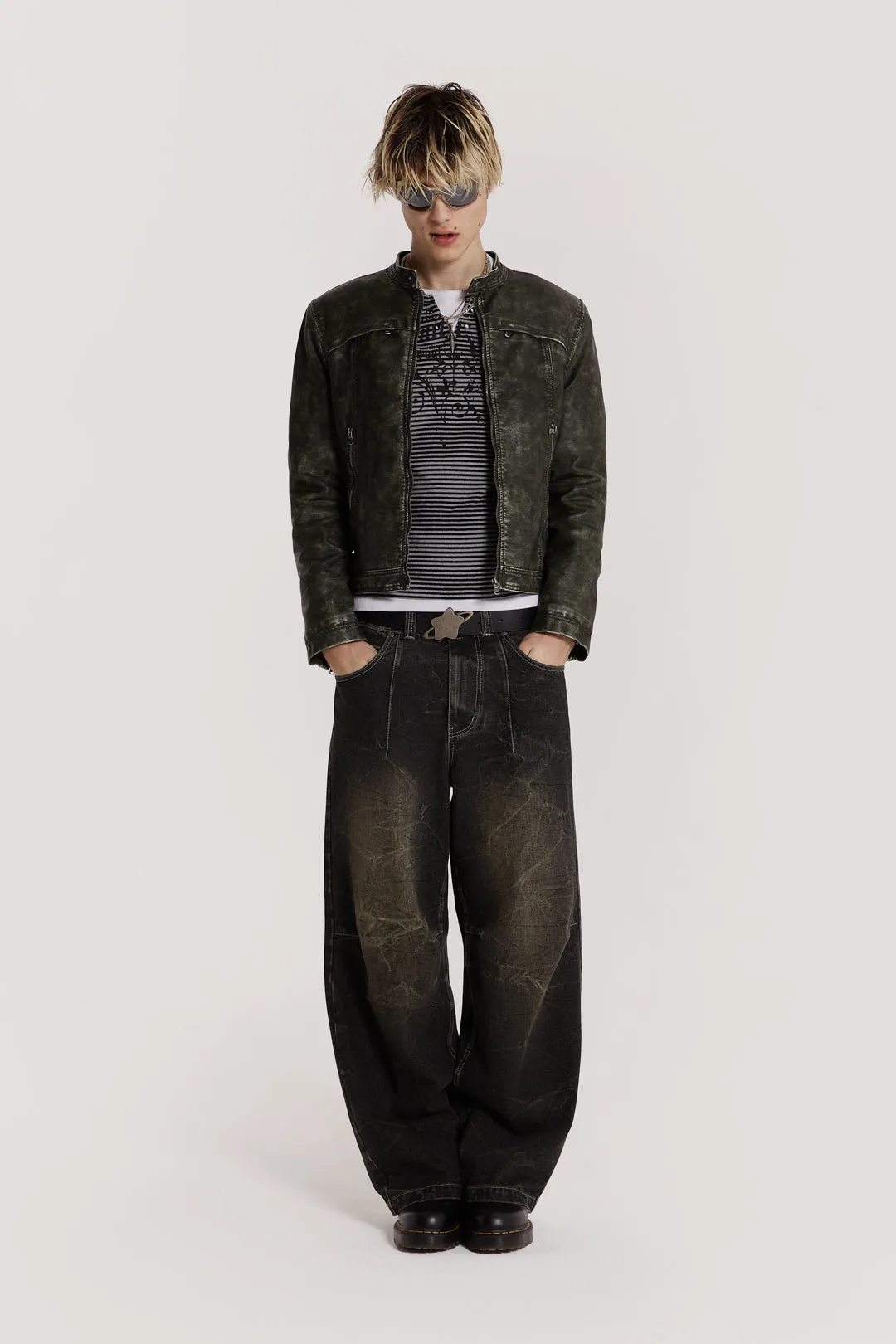 Washed Black Razor Jeans sold by Jaded London product image thumbnail 2