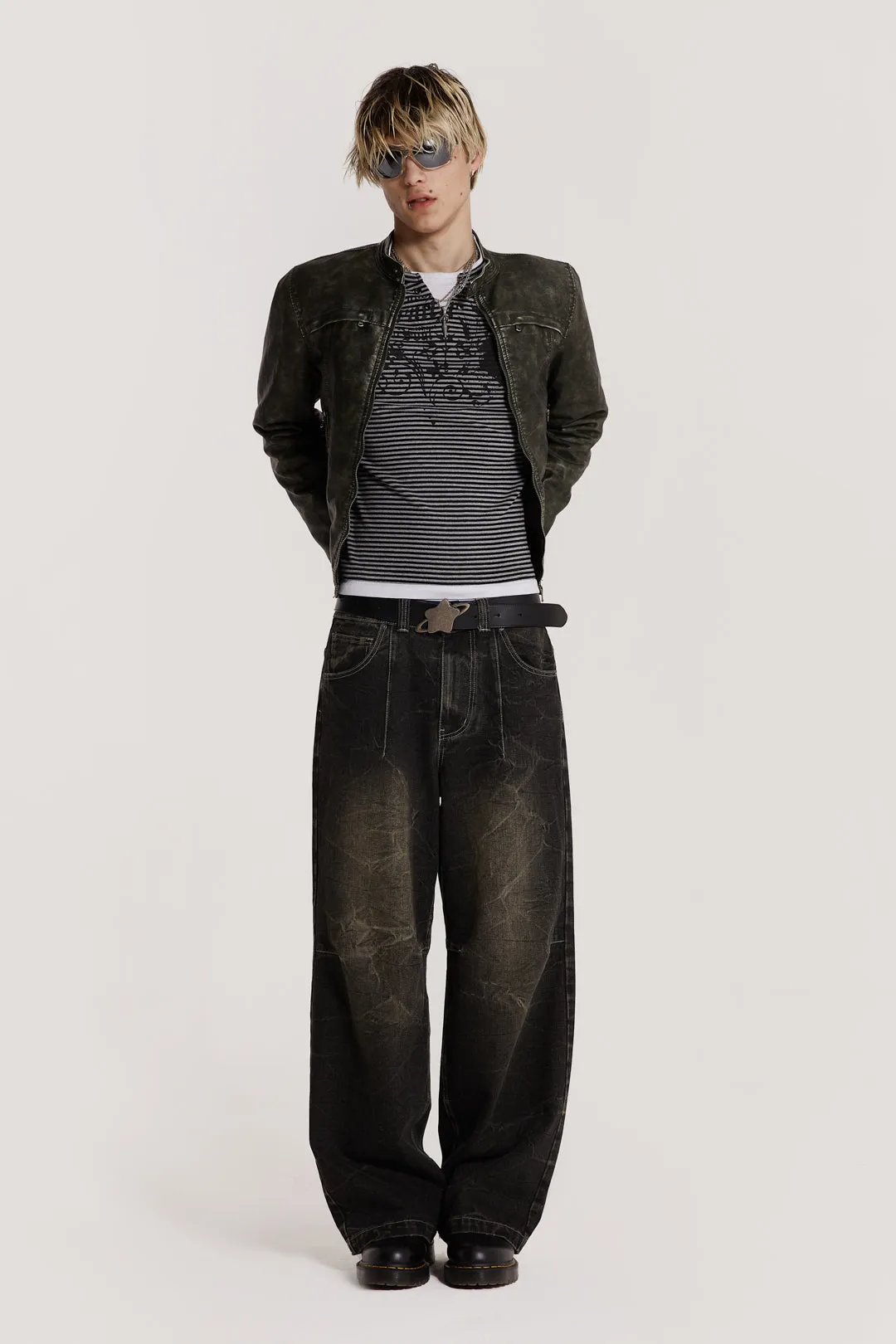 Washed Black Razor Jeans sold by Jaded London product image thumbnail 3