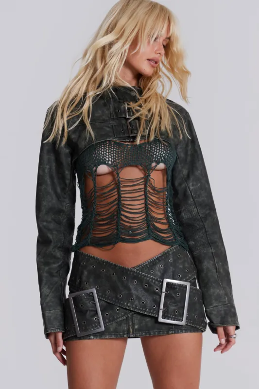 Assassin Ultra Cropped Jacket sold by Jaded London