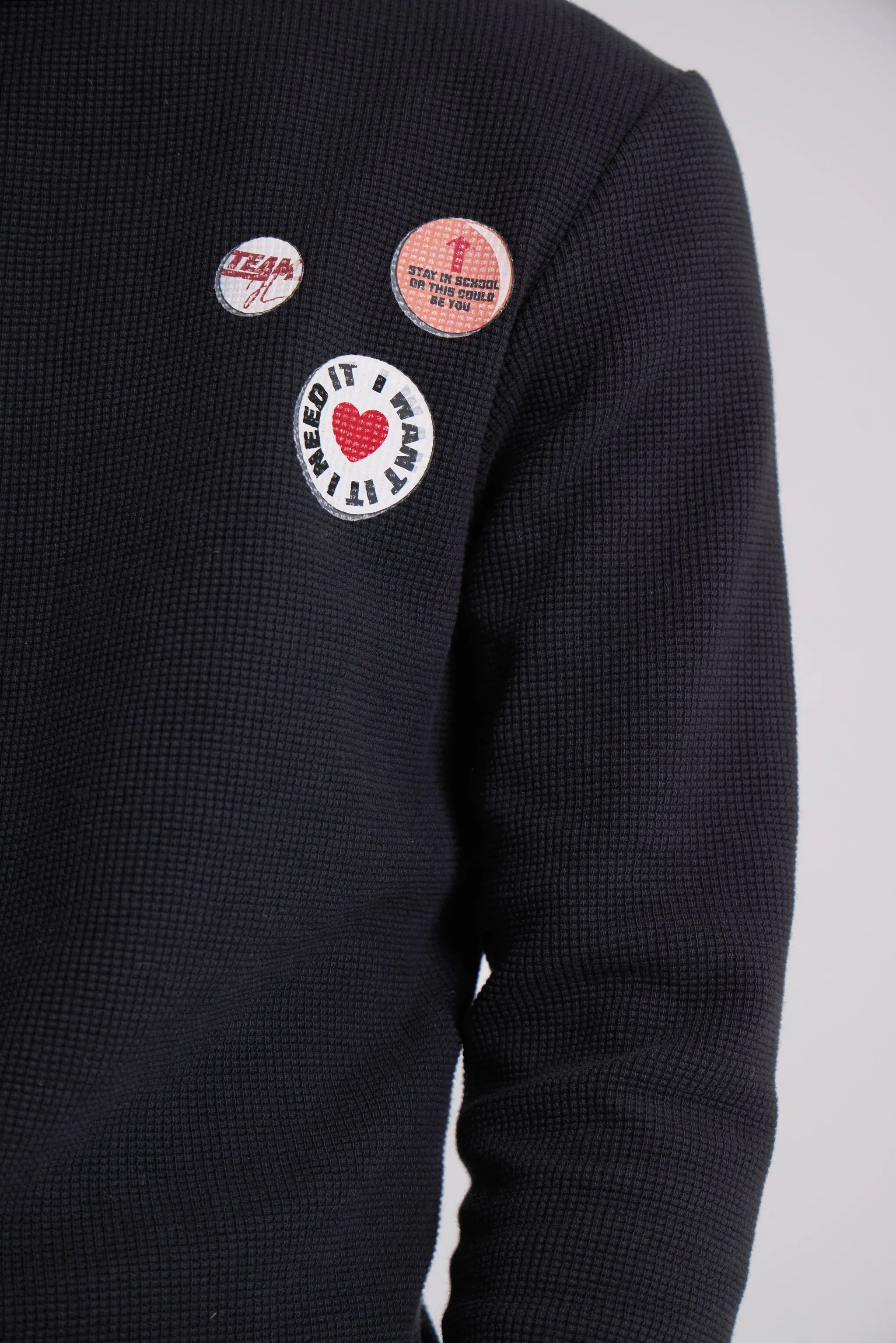 Badge Waffle Long Sleeve Tee sold by Jaded London product image thumbnail 4