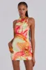 Lucia Backless Mini Dress With Flower Detail sold by Jaded London
