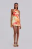 Lucia Backless Mini Dress With Flower Detail sold by Jaded London