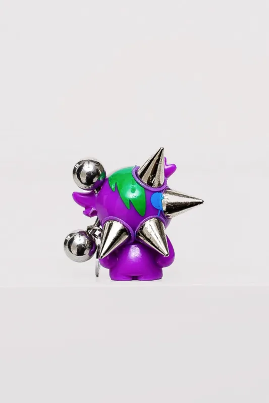 Princess Plastik Purple & Green Spike Brooch sold by Jaded London
