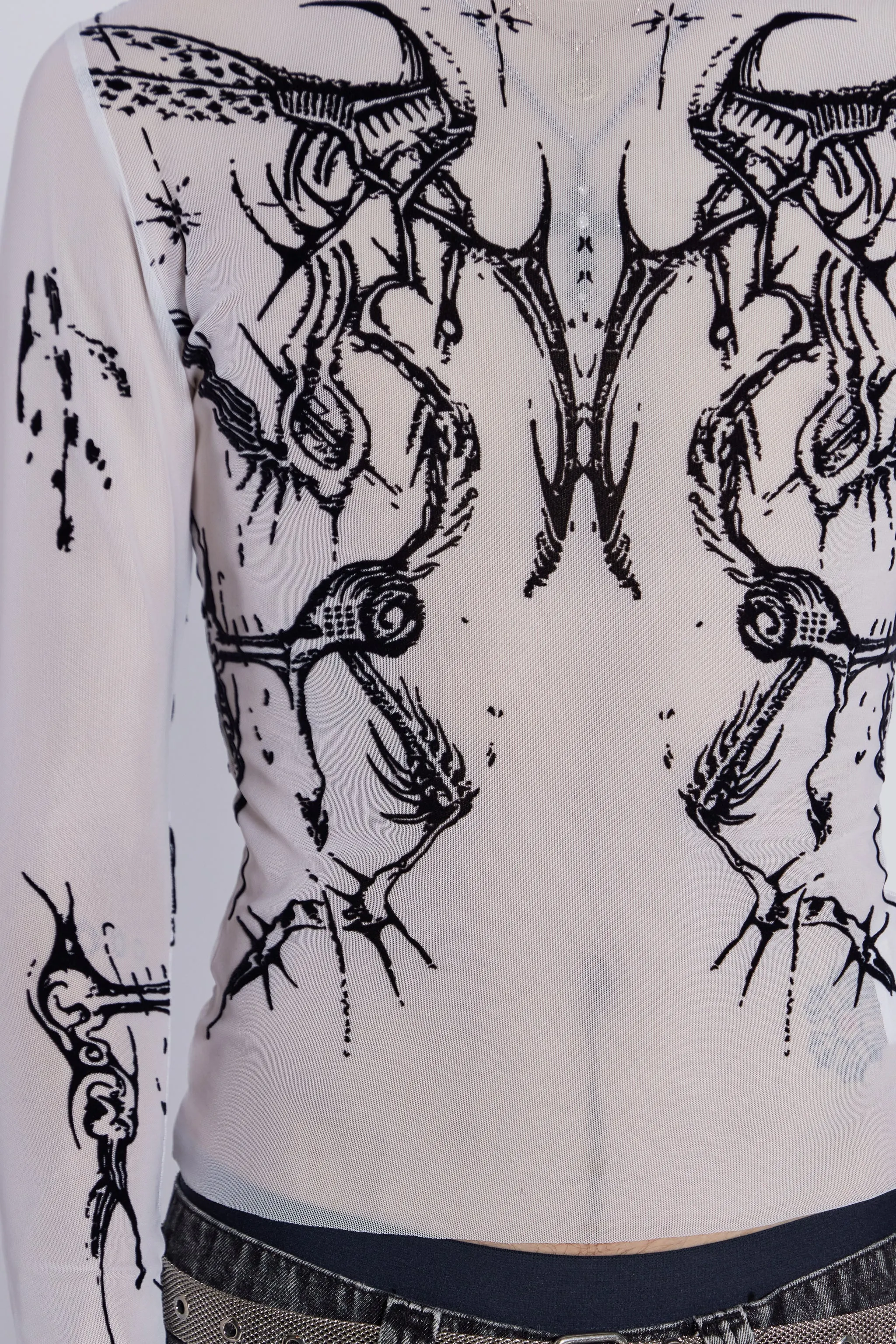 White Wings Mesh Top sold by Jaded London product image thumbnail 4