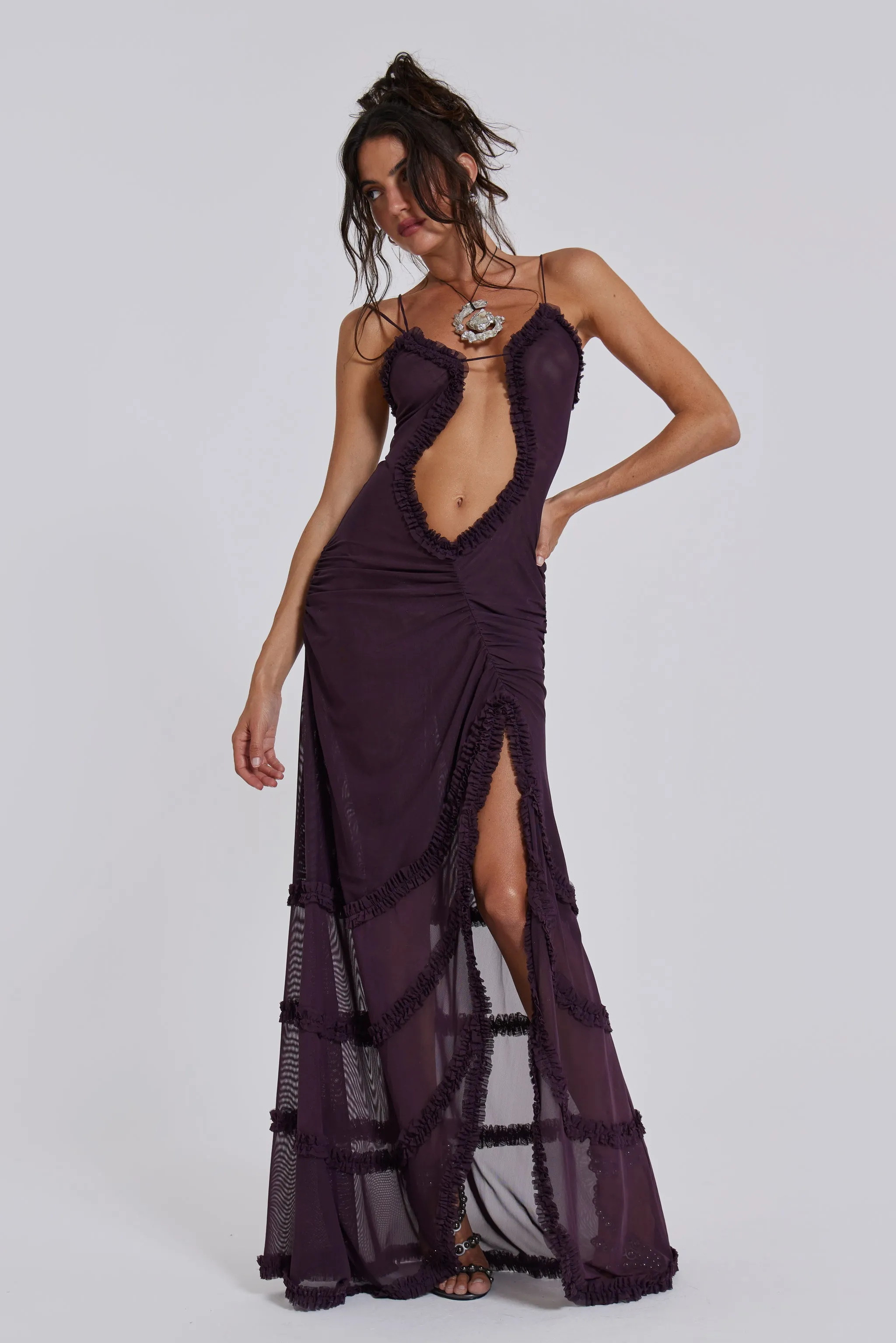 Fatale Maxi Dress in Dusk sold by Jaded London product image thumbnail 5