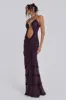 Fatale Maxi Dress in Dusk sold by Jaded London