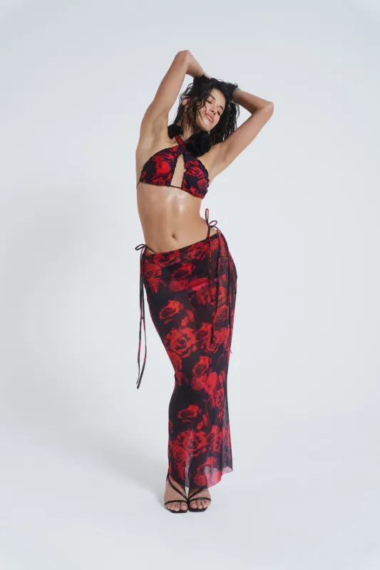 Selene Mesh Maxi Skirt sold by Jaded London