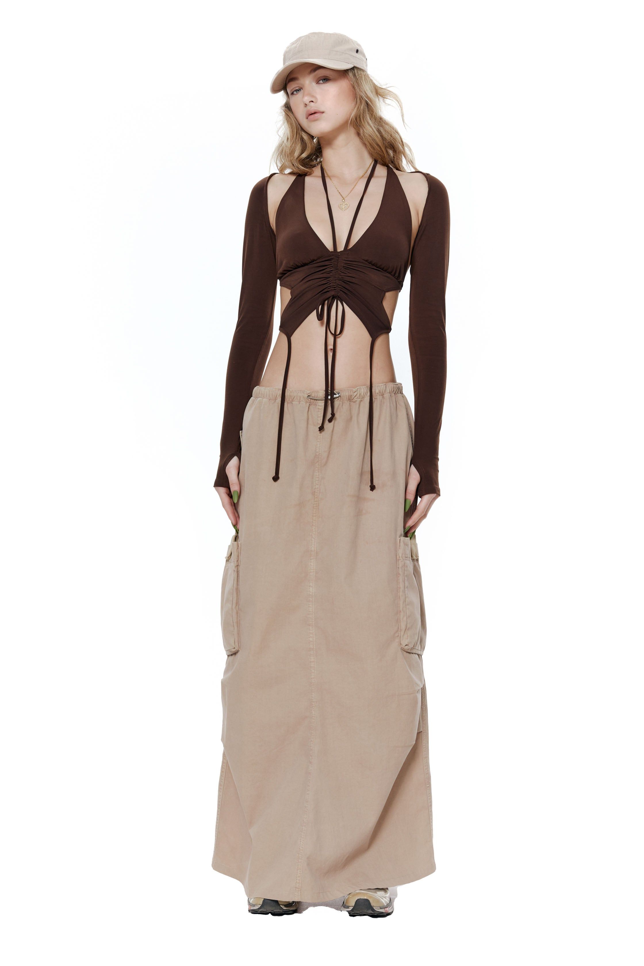 Petite Parachute Maxi Skirt sold by Jaded London product image thumbnail 2
