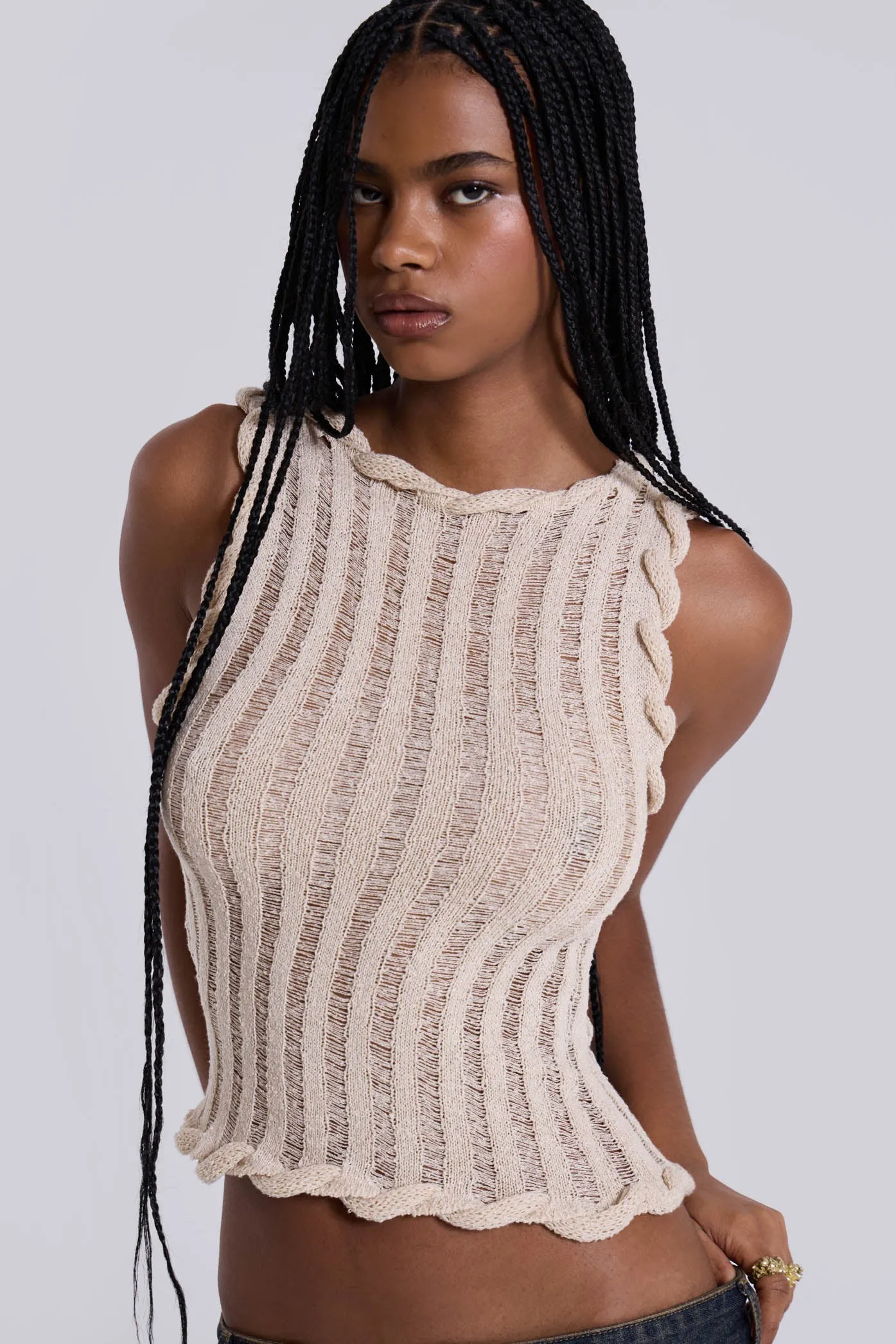 Sara Whipstitch Knit Reversible Top sold by Jaded London product image thumbnail 2