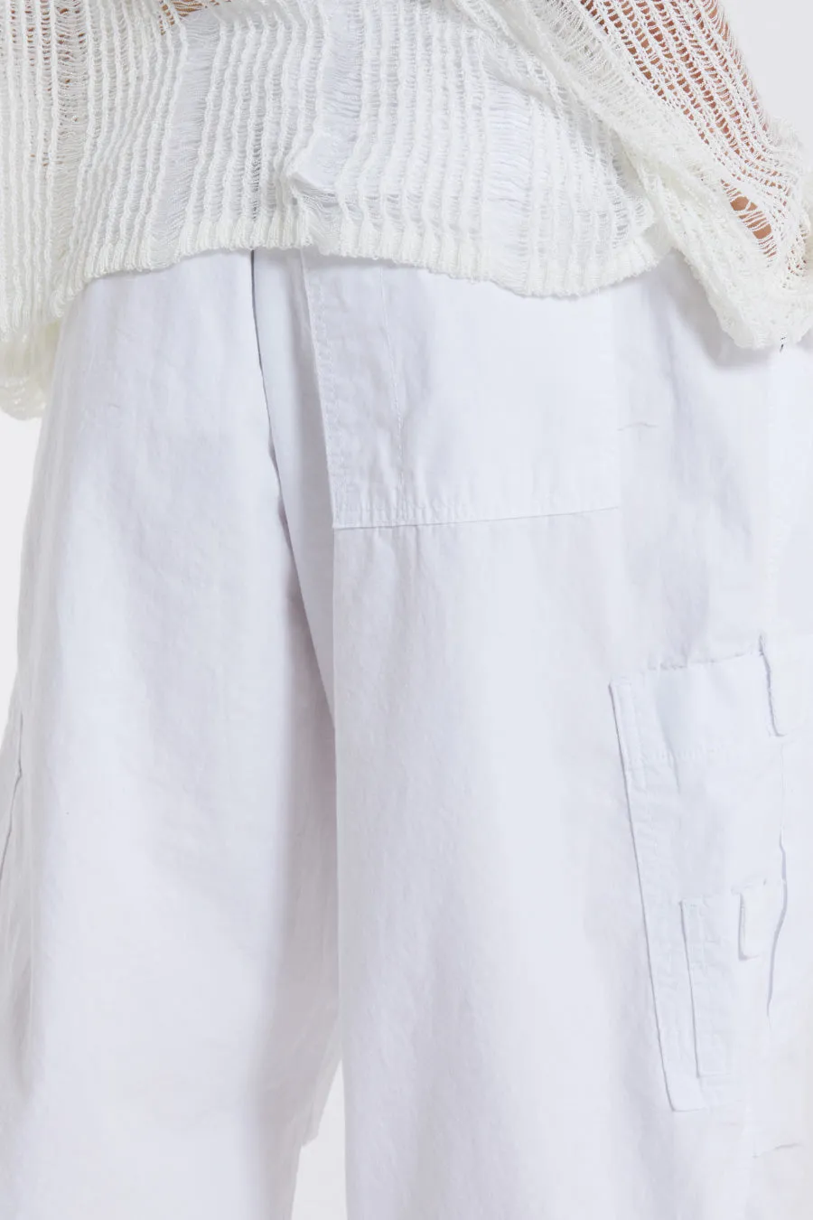 White Parachute Cargo Pants sold by Jaded London product image thumbnail 4