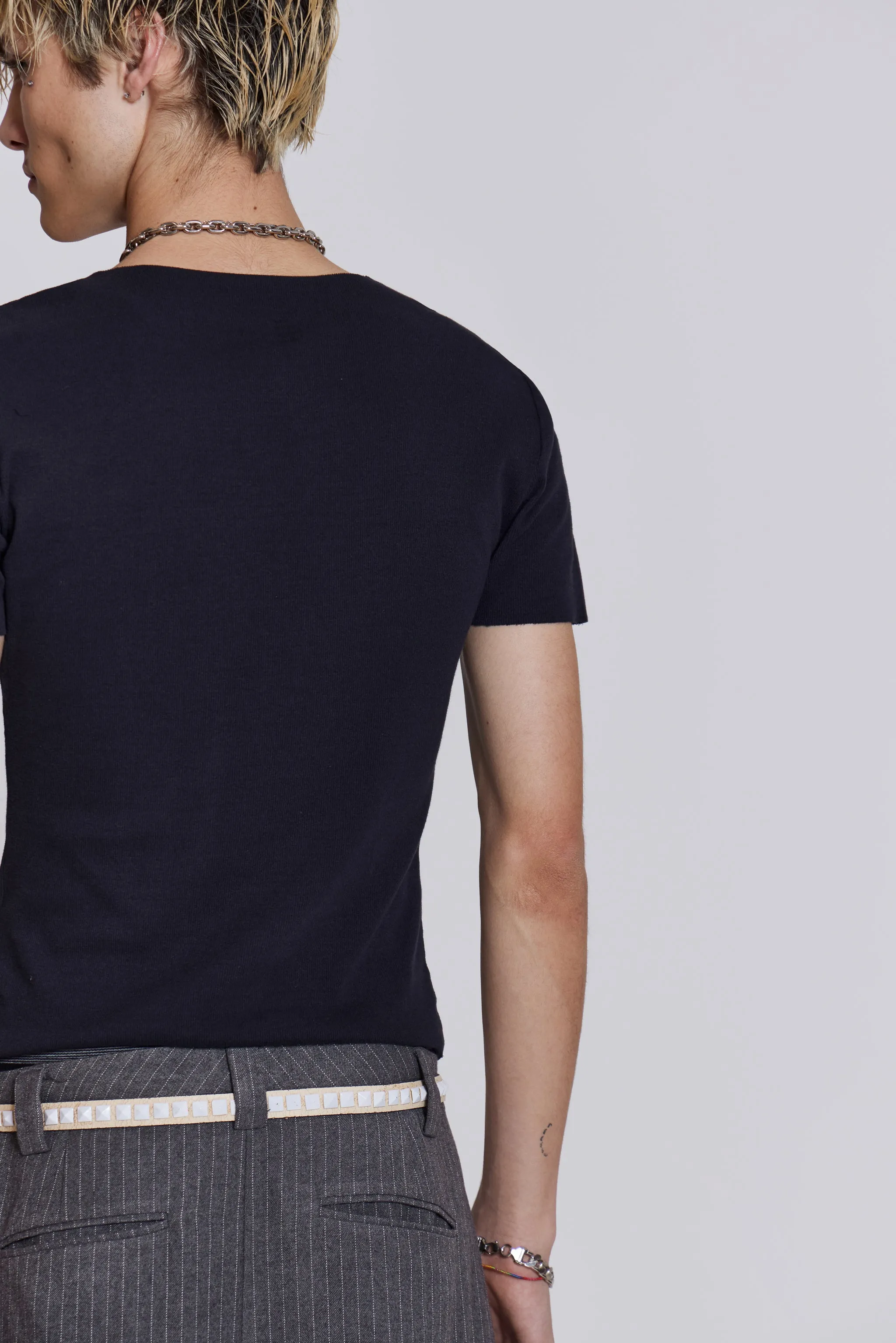 NTRLS Black Rib Tee sold by Jaded London product image thumbnail 3