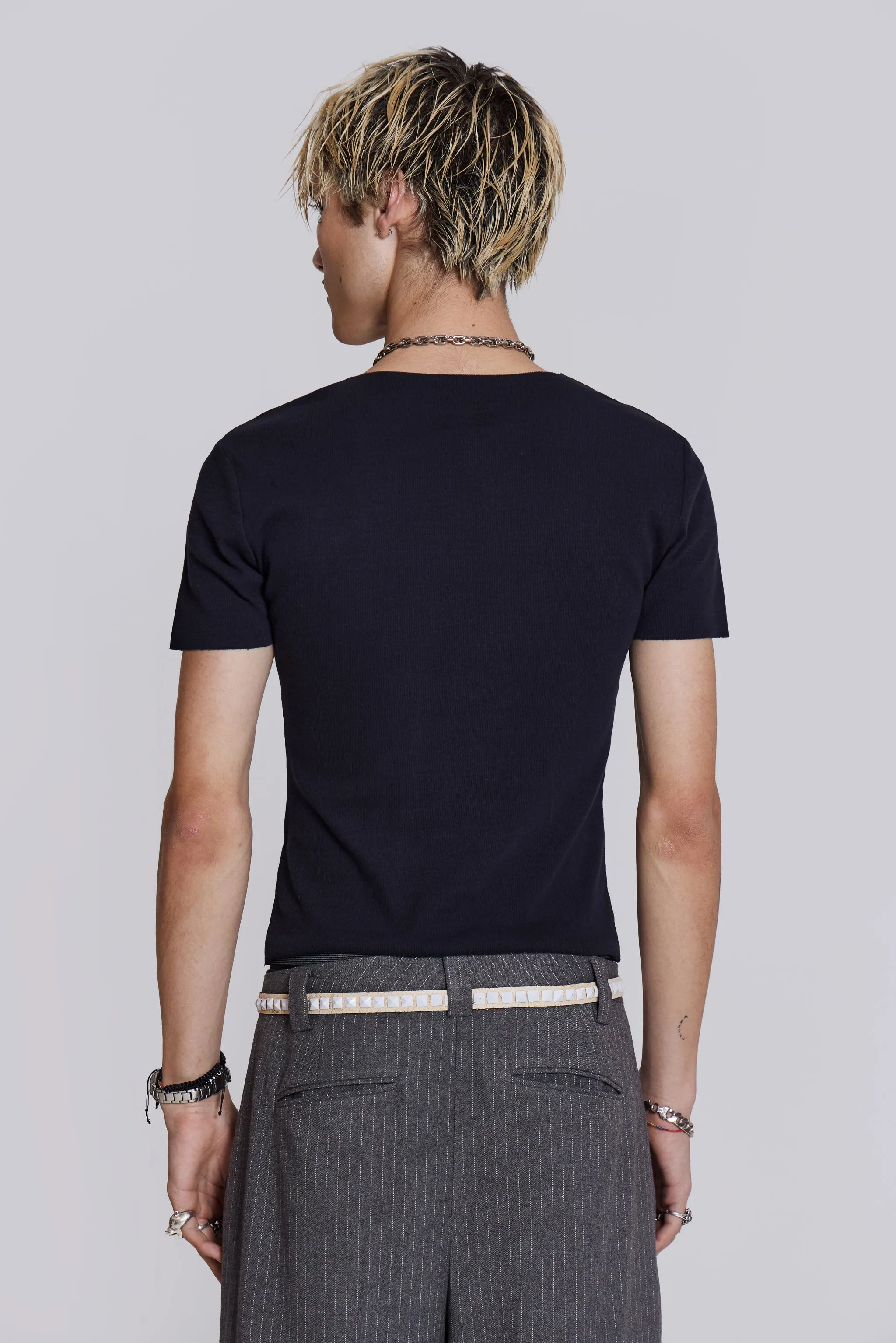NTRLS Black Rib Tee sold by Jaded London product image thumbnail 4