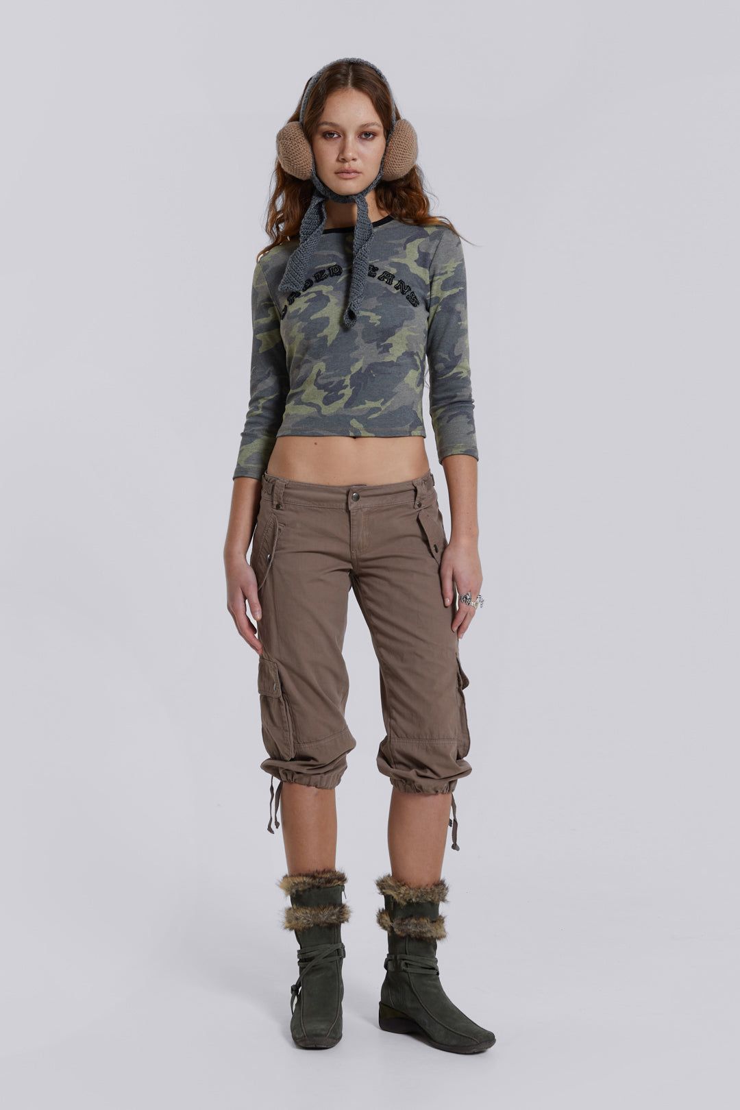 Marsh Camo Print Top sold by Jaded London product image thumbnail 4