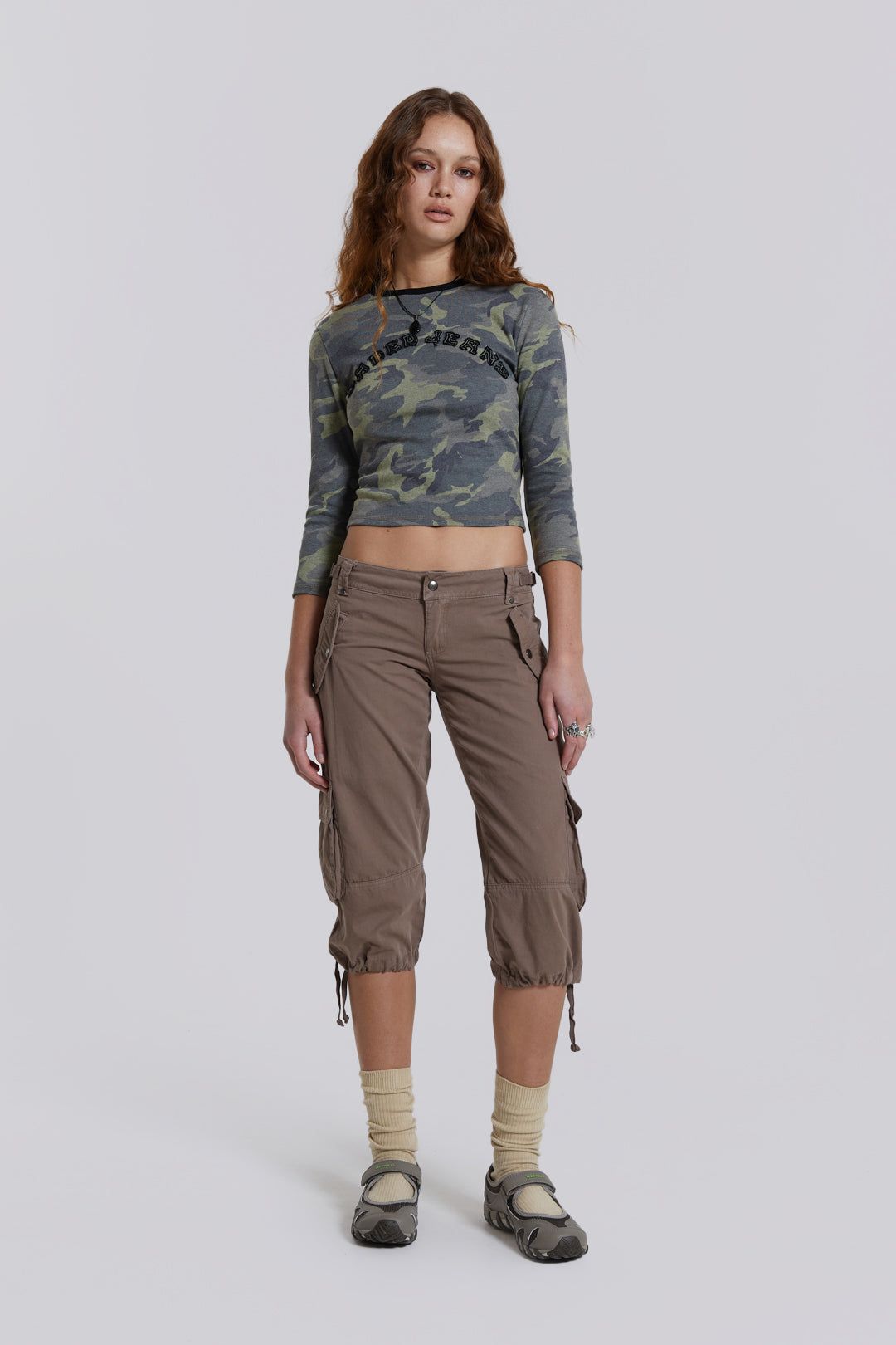Marsh Camo Print Top sold by Jaded London product image thumbnail 5