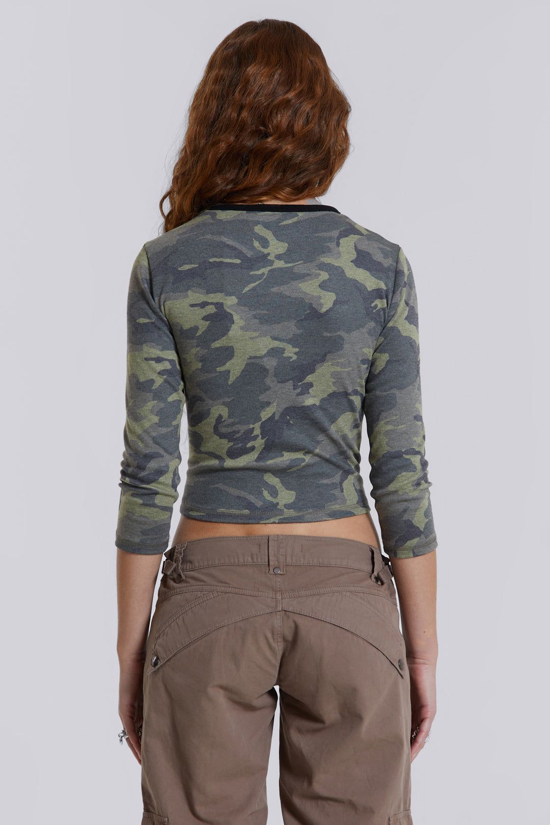 Marsh Camo Print Top sold by Jaded London product image thumbnail 3
