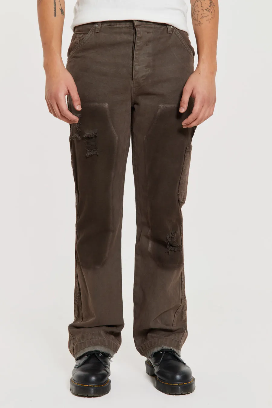 Vintage Brown Rodeo Flared Carpenters sold by Jaded London product image thumbnail 4