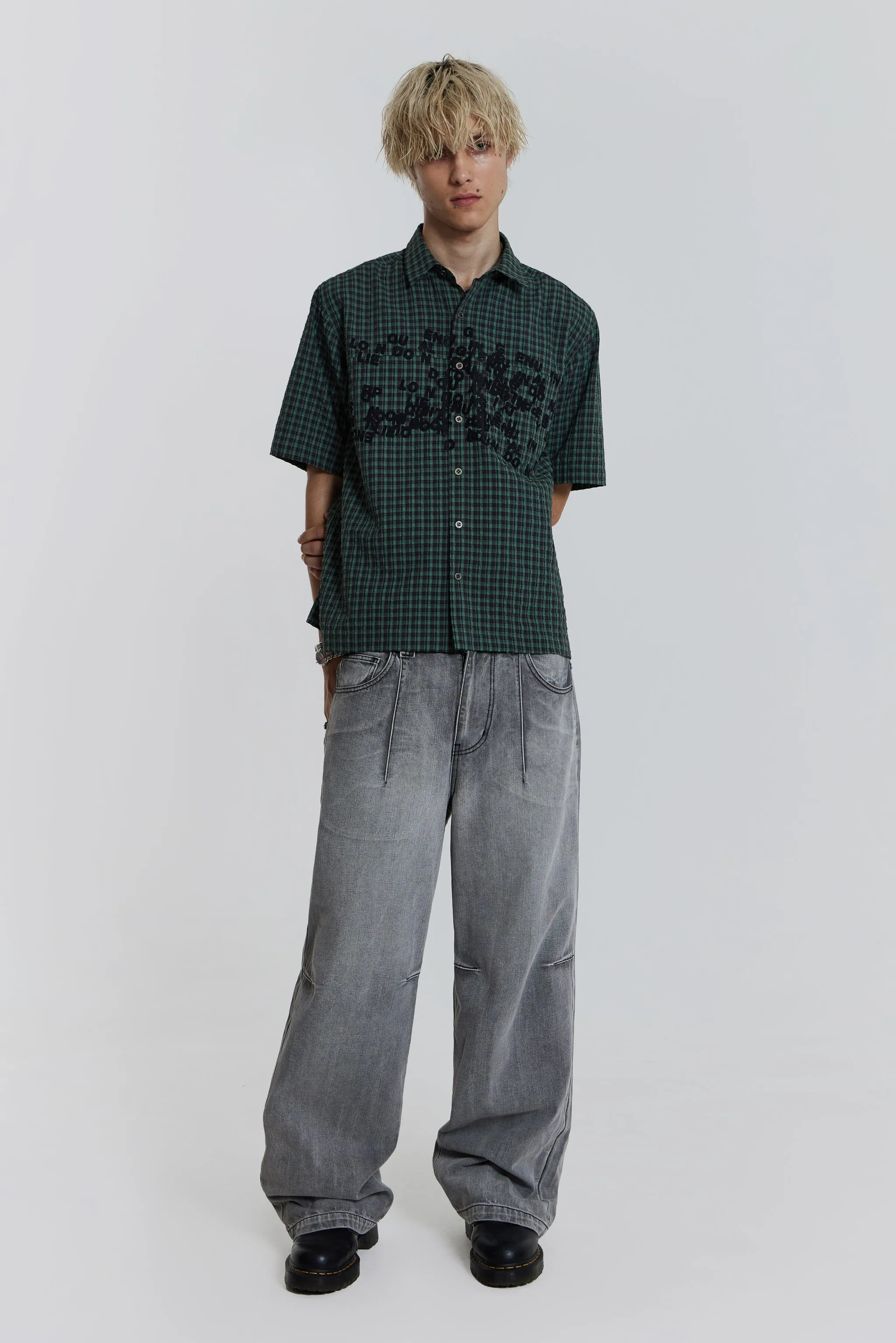 Grey Acid Razor Jeans sold by Jaded London product image thumbnail 3