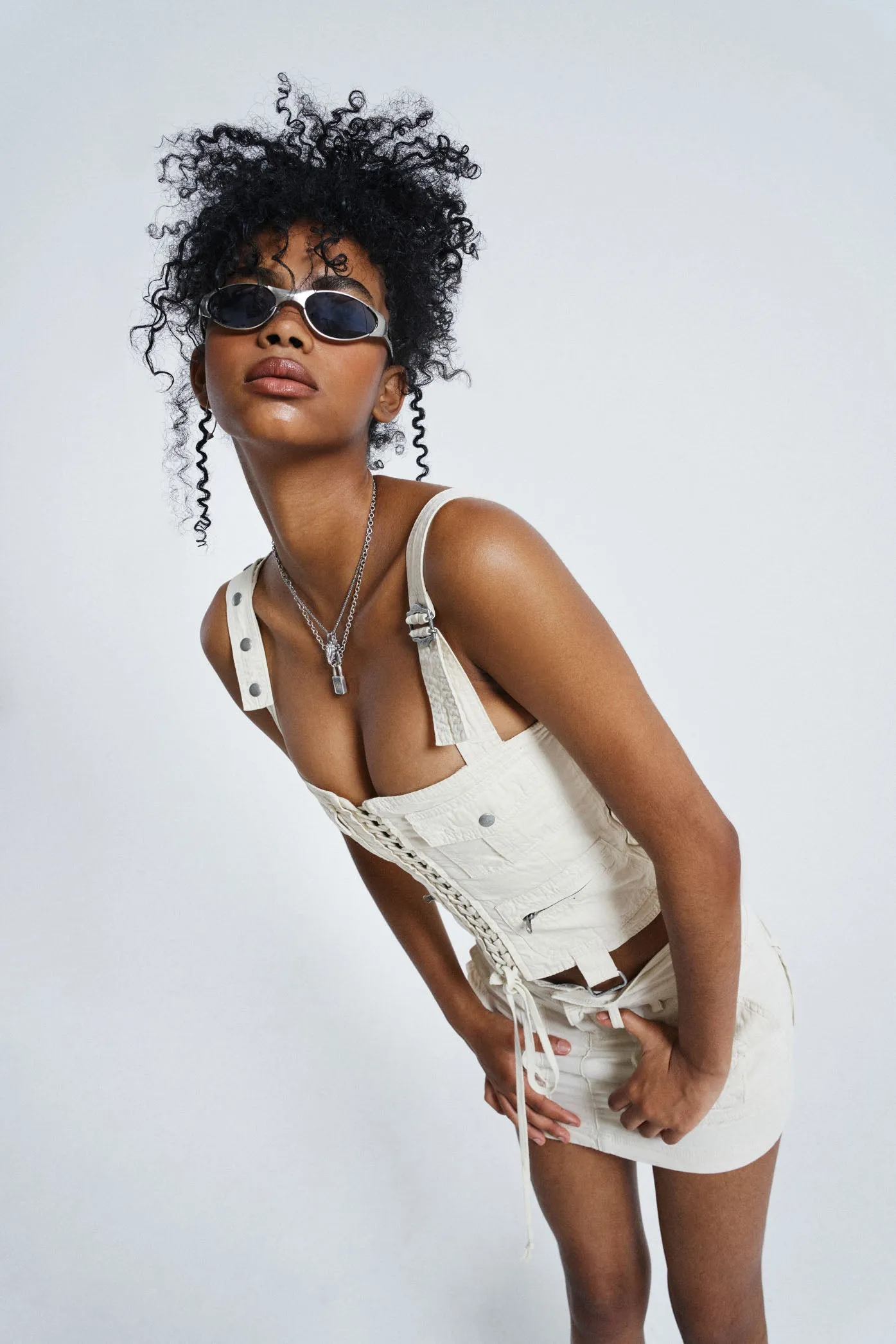 Ecru Cargo Corset sold by Jaded London product image thumbnail 5