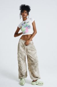Hibiscus Bloom Parachute Cargo Pants | Parallel