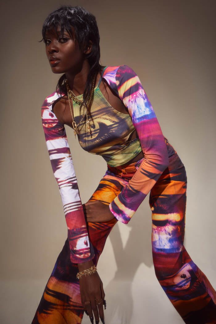 Oracle Eye Print Top sold by Jaded London product image thumbnail 4