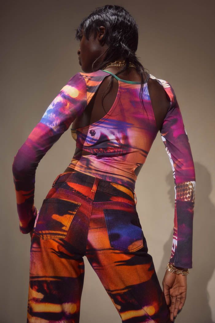 Oracle Eye Print Top sold by Jaded London product image thumbnail 3