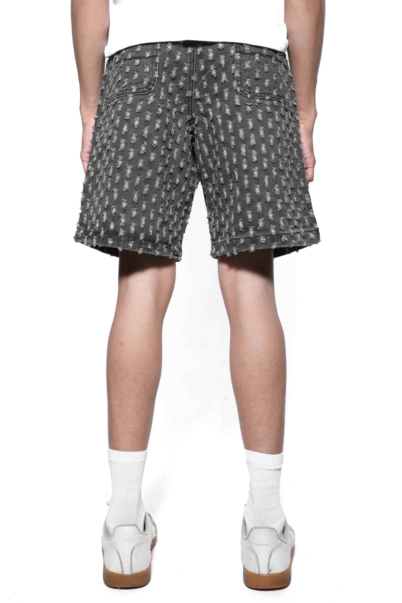 Vintage Black Distressed Skate Shorts sold by Jaded London product image thumbnail 4