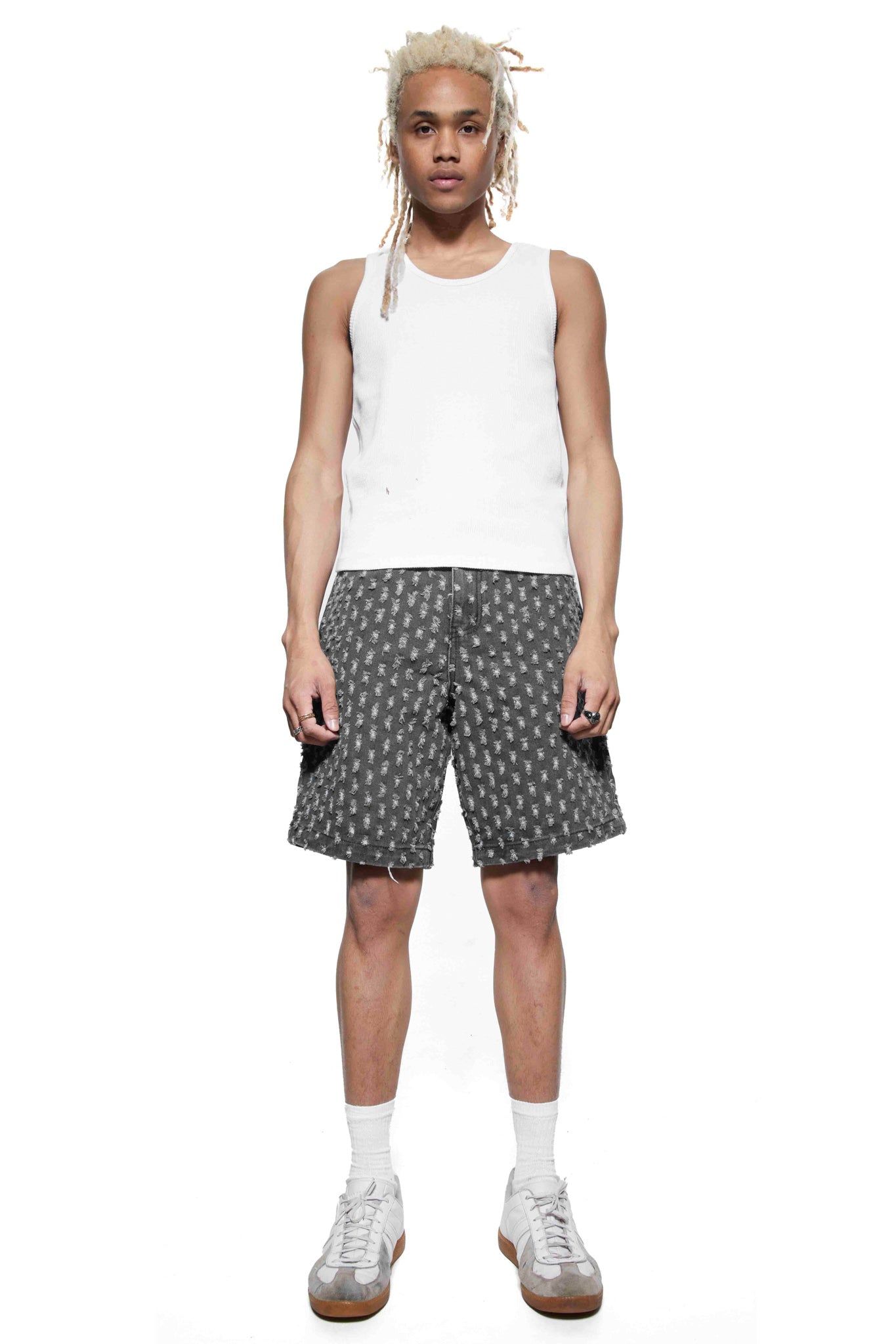 Vintage Black Distressed Skate Shorts sold by Jaded London product image thumbnail 2