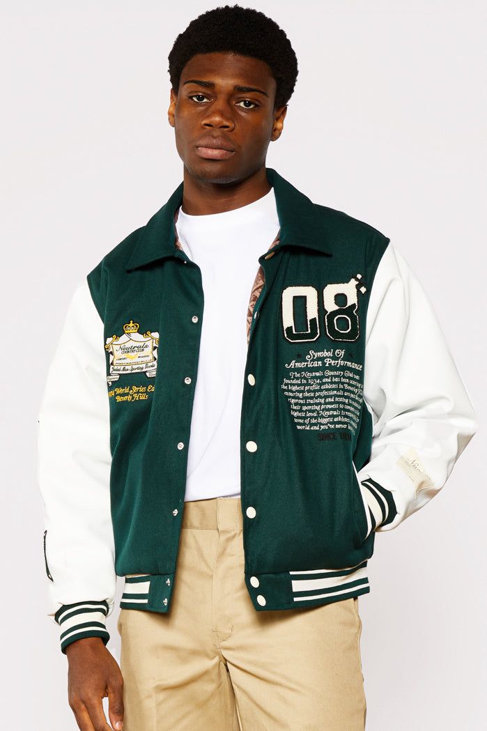 NTRLS Varsity Jacket sold by Jaded London