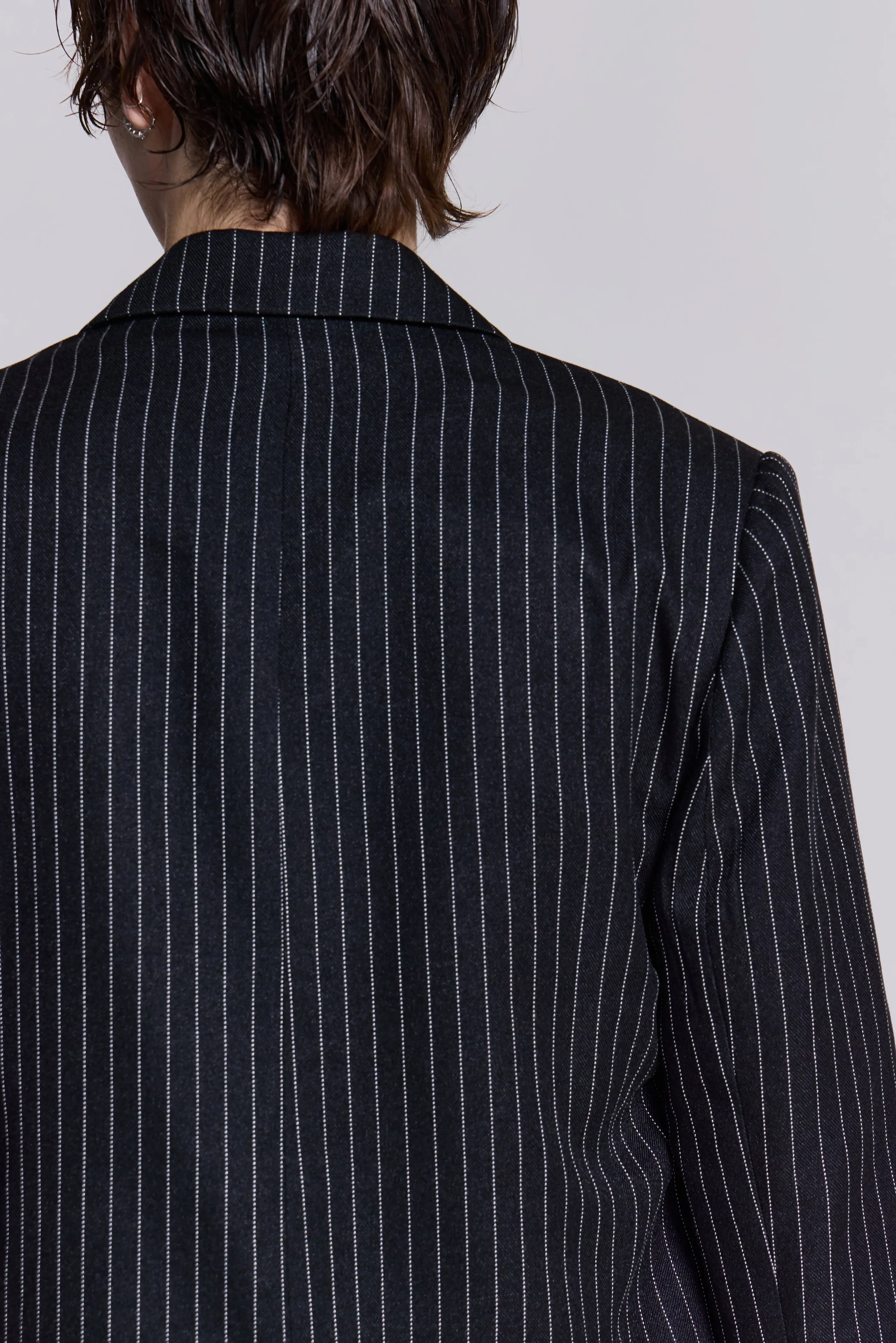 Slim Fit Pinstripe Blazer sold by Jaded London product image thumbnail 5