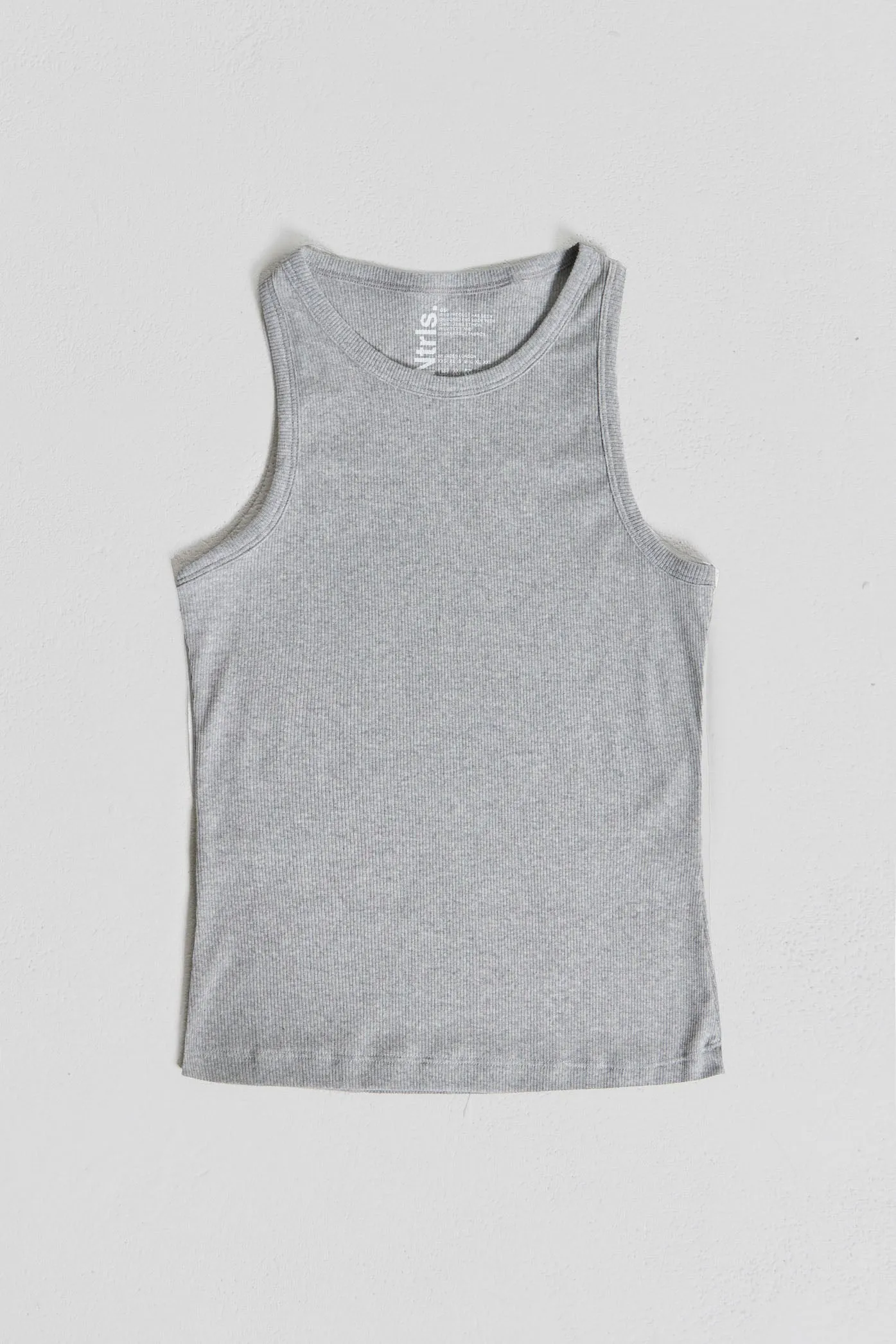 NTRLS Grey Rib Vest sold by Jaded London