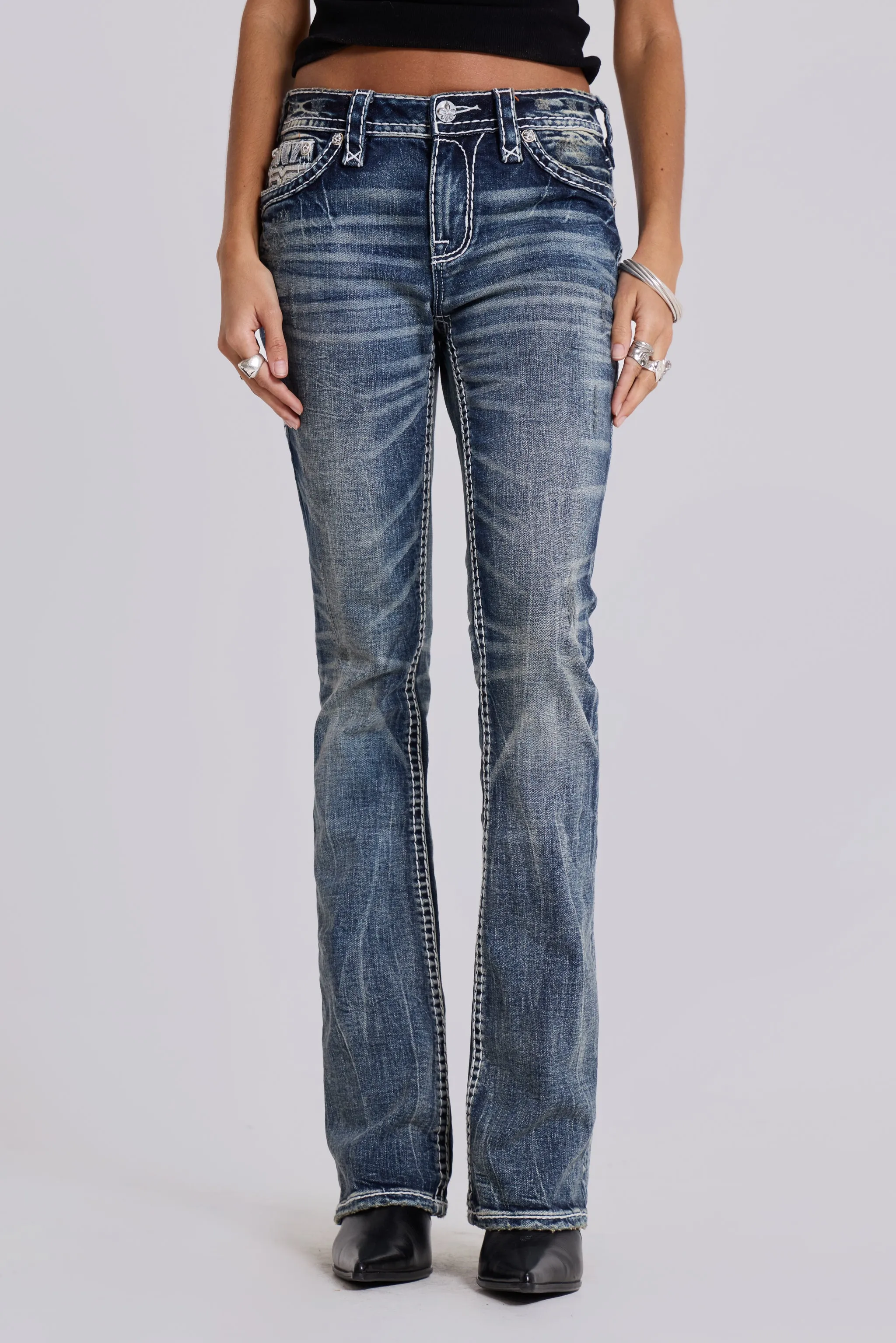 Rock Revival Madison Bootcut Jeans sold by Jaded London product image thumbnail 3