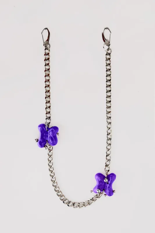 Princess Plastik Purple Belt Chain sold by Jaded London