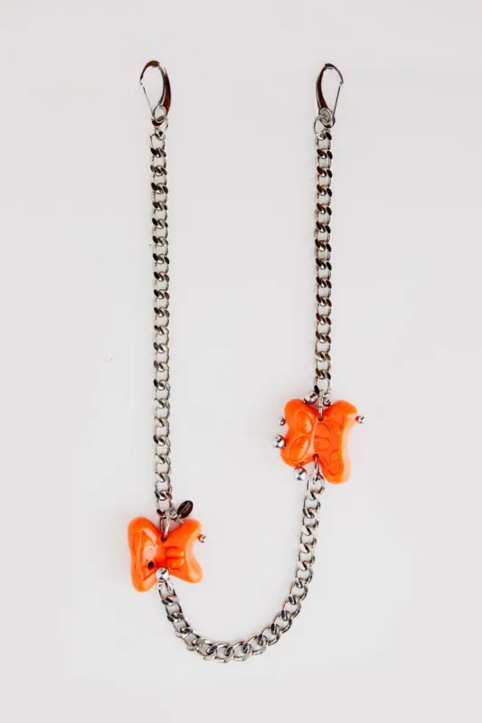 Princess Plastik Orange Belt Chain sold by Jaded London