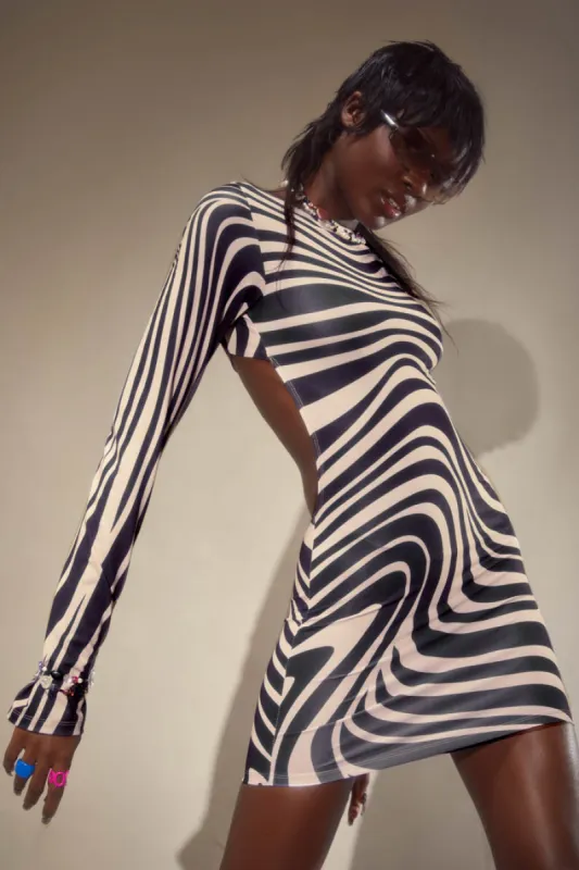 Perceive Me Backless Dress sold by Jaded London