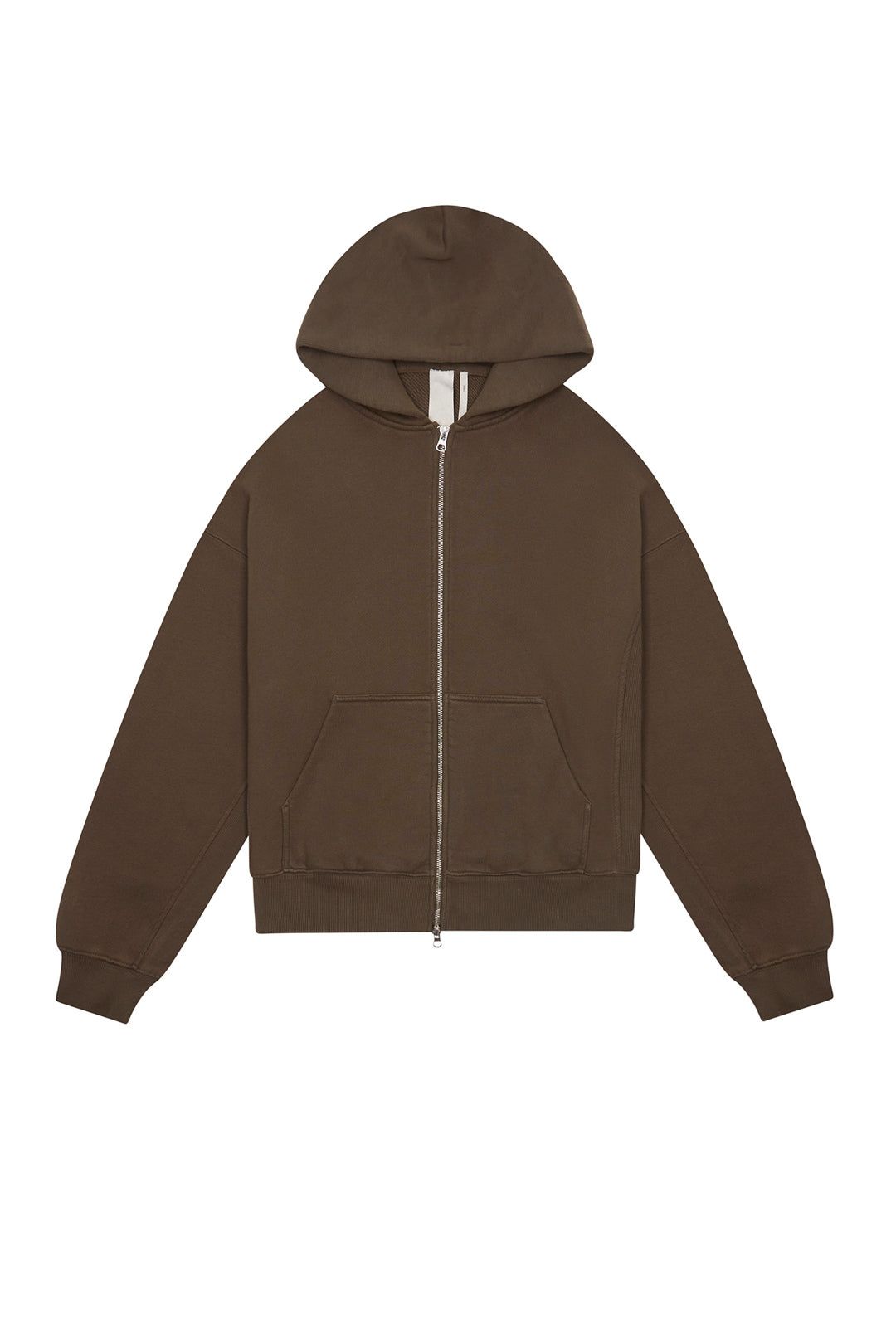 NTRLS Mocha Oversized Zip Through Hoodie sold by Jaded London product image thumbnail 2