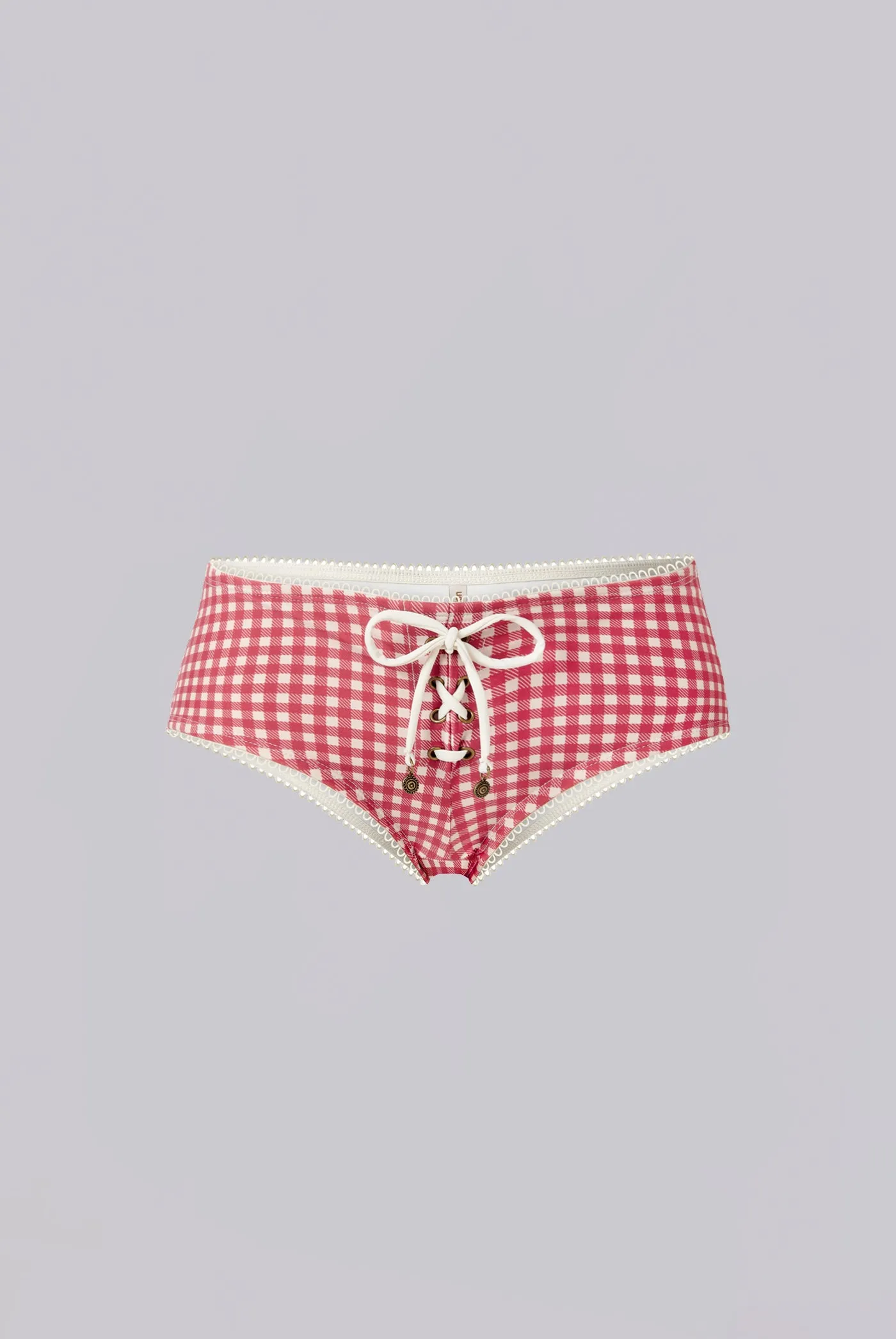 Freda Gingham Mini Short Bikini Bottoms sold by Jaded London product image thumbnail 4