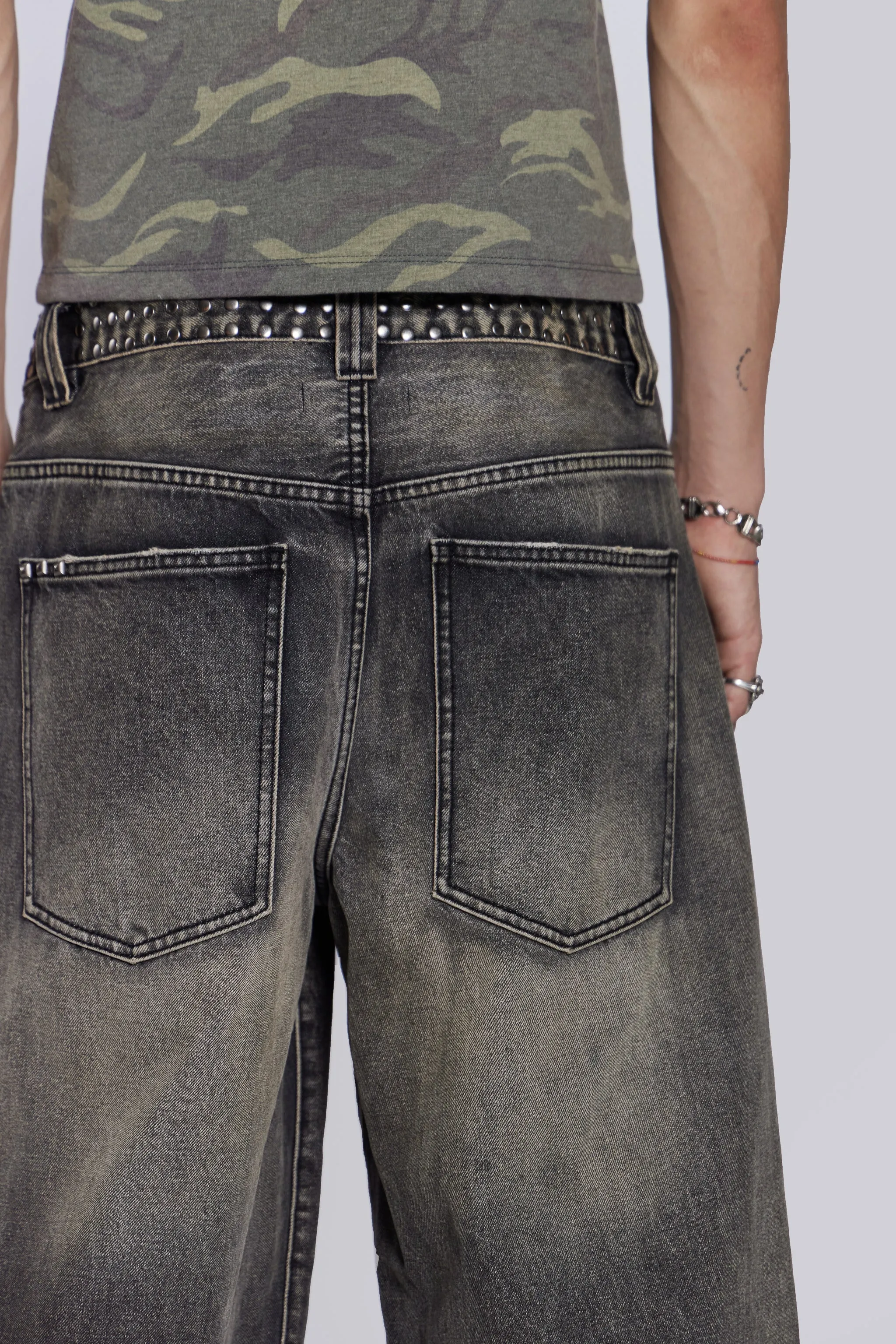 Stud Colossus Jeans sold by Jaded London product image thumbnail 4