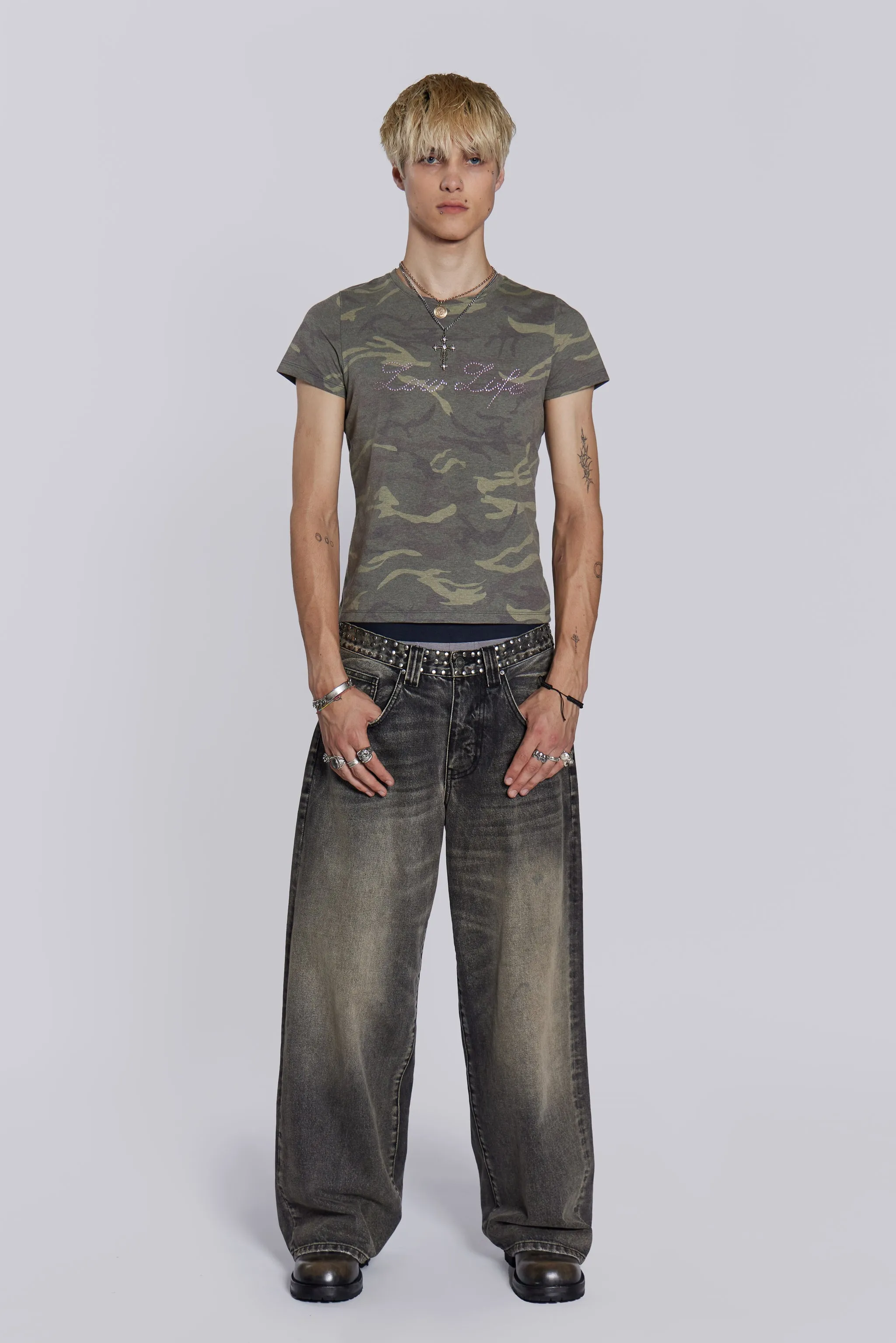 Stud Colossus Jeans sold by Jaded London product image thumbnail 2