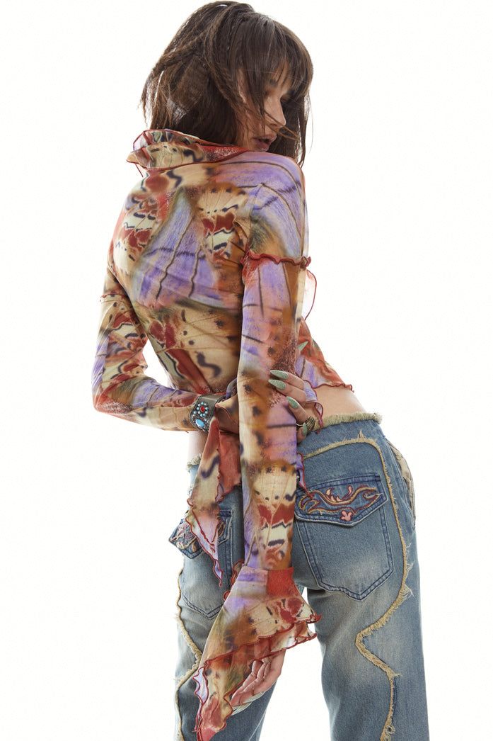 Allele Lace Up Top sold by Jaded London product image thumbnail 4