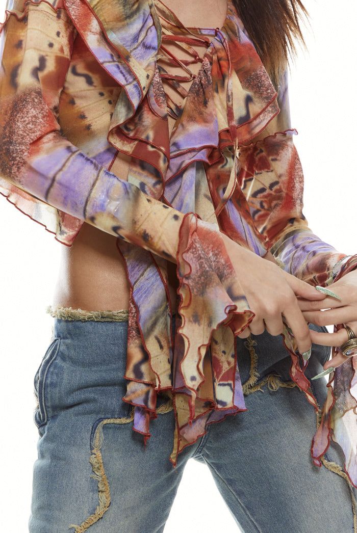 Allele Lace Up Top sold by Jaded London product image thumbnail 8