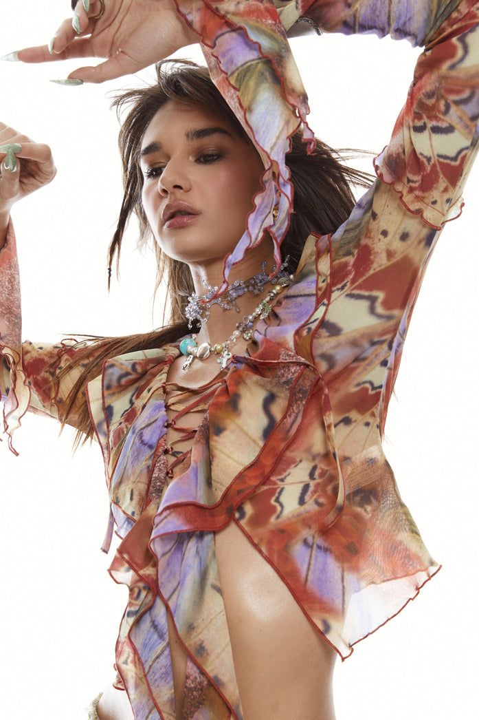 Allele Lace Up Top sold by Jaded London product image thumbnail 5